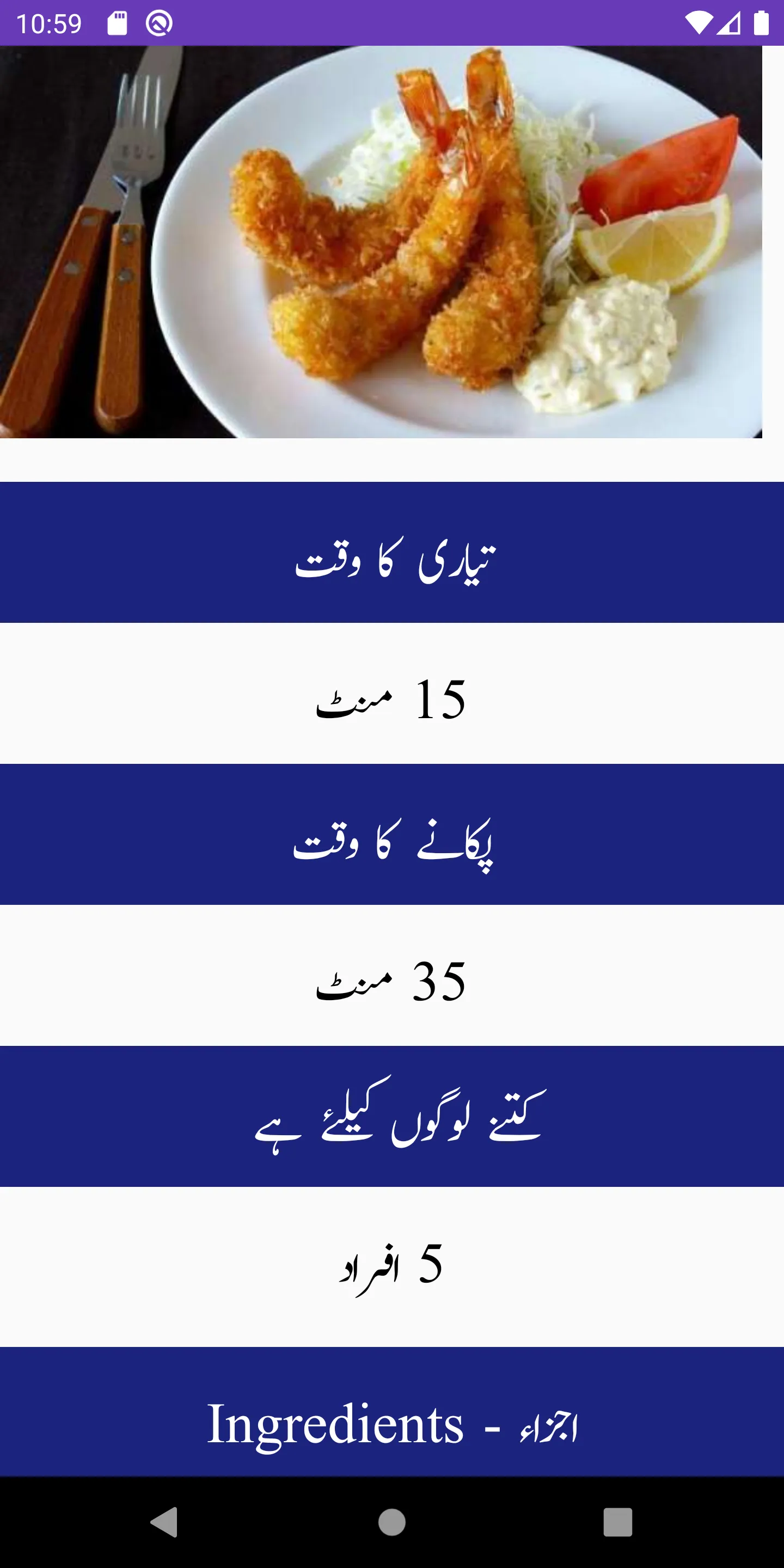 Fast Food Recipes In Urdu | Indus Appstore | Screenshot