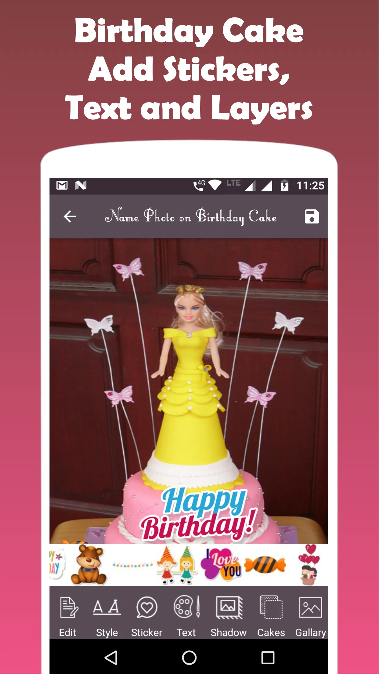 Name on Birthday Cake | Indus Appstore | Screenshot