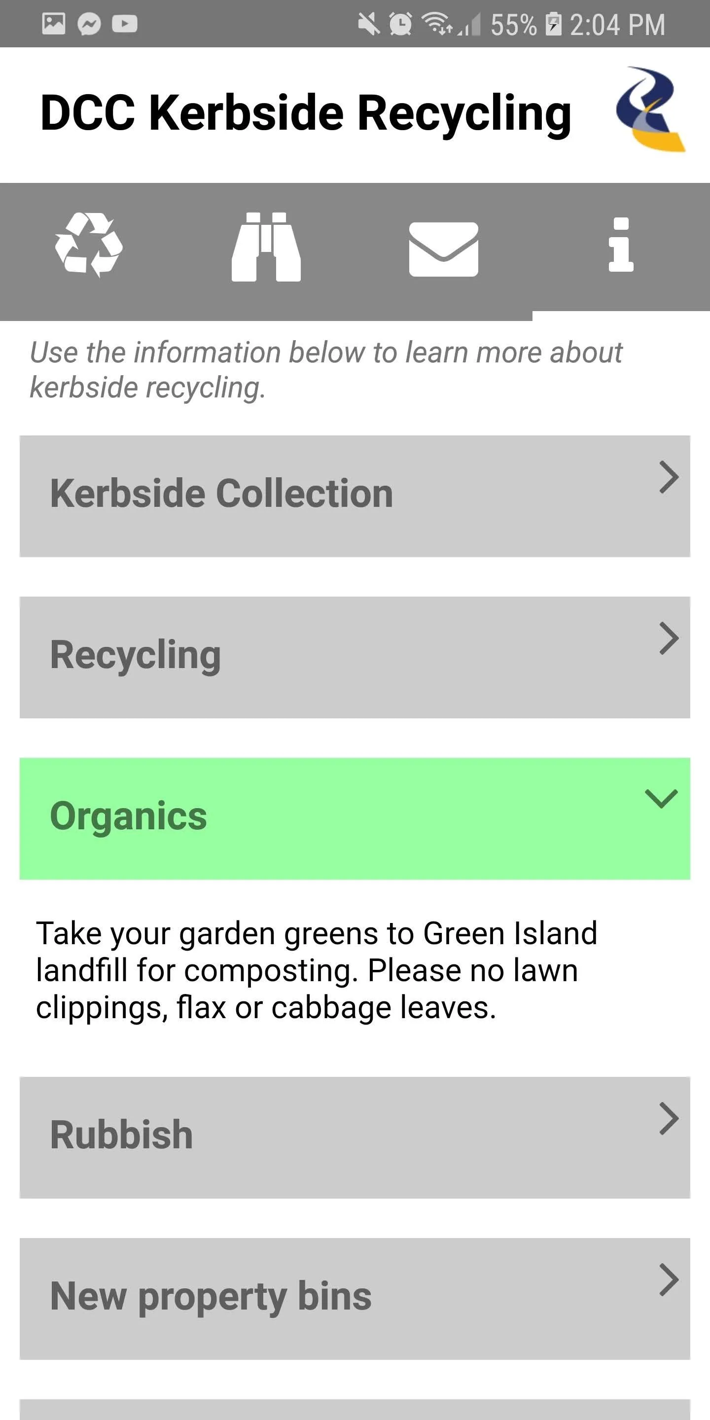 DCC Kerbside Collections | Indus Appstore | Screenshot