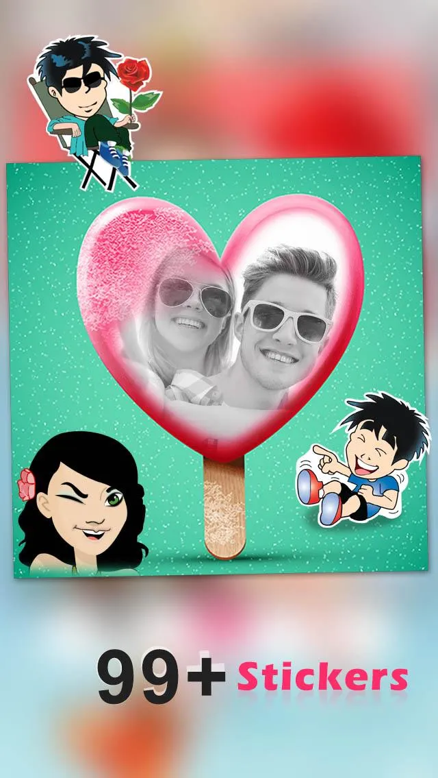 Valentine Day Photo Frame | Indus Appstore | Screenshot