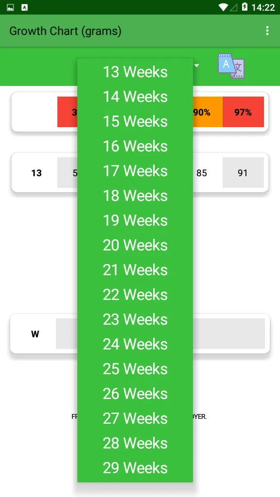 Fetal Growth | Indus Appstore | Screenshot