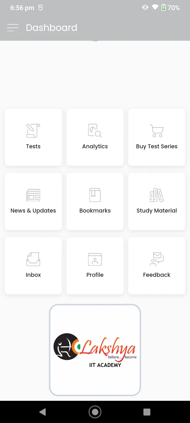 LAKSHYA ONLINE TEST | Indus Appstore | Screenshot