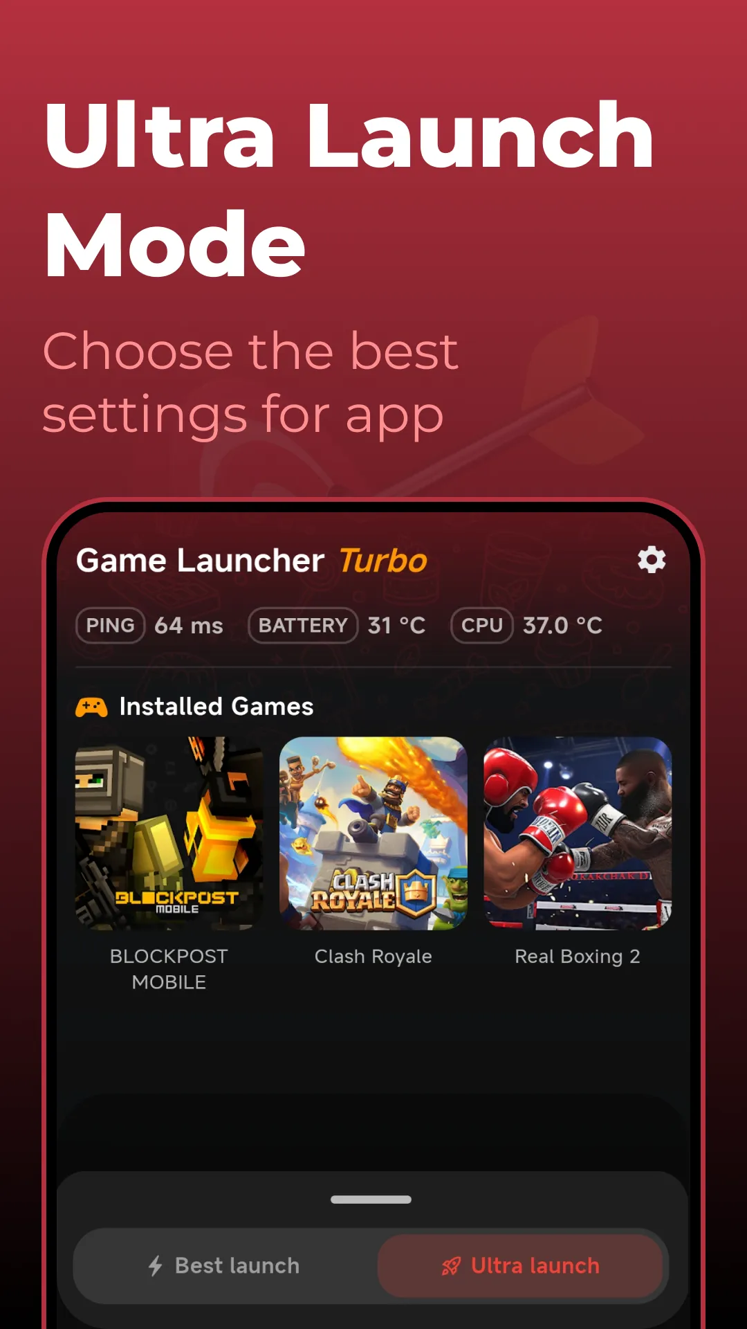 Game Booster: Turbo Launcher | Indus Appstore | Screenshot