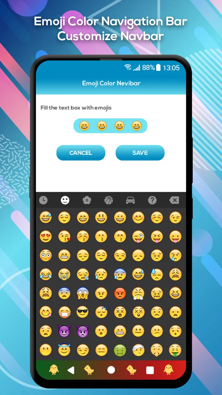 Emoji Custom Navigation Bar | Indus Appstore | Screenshot