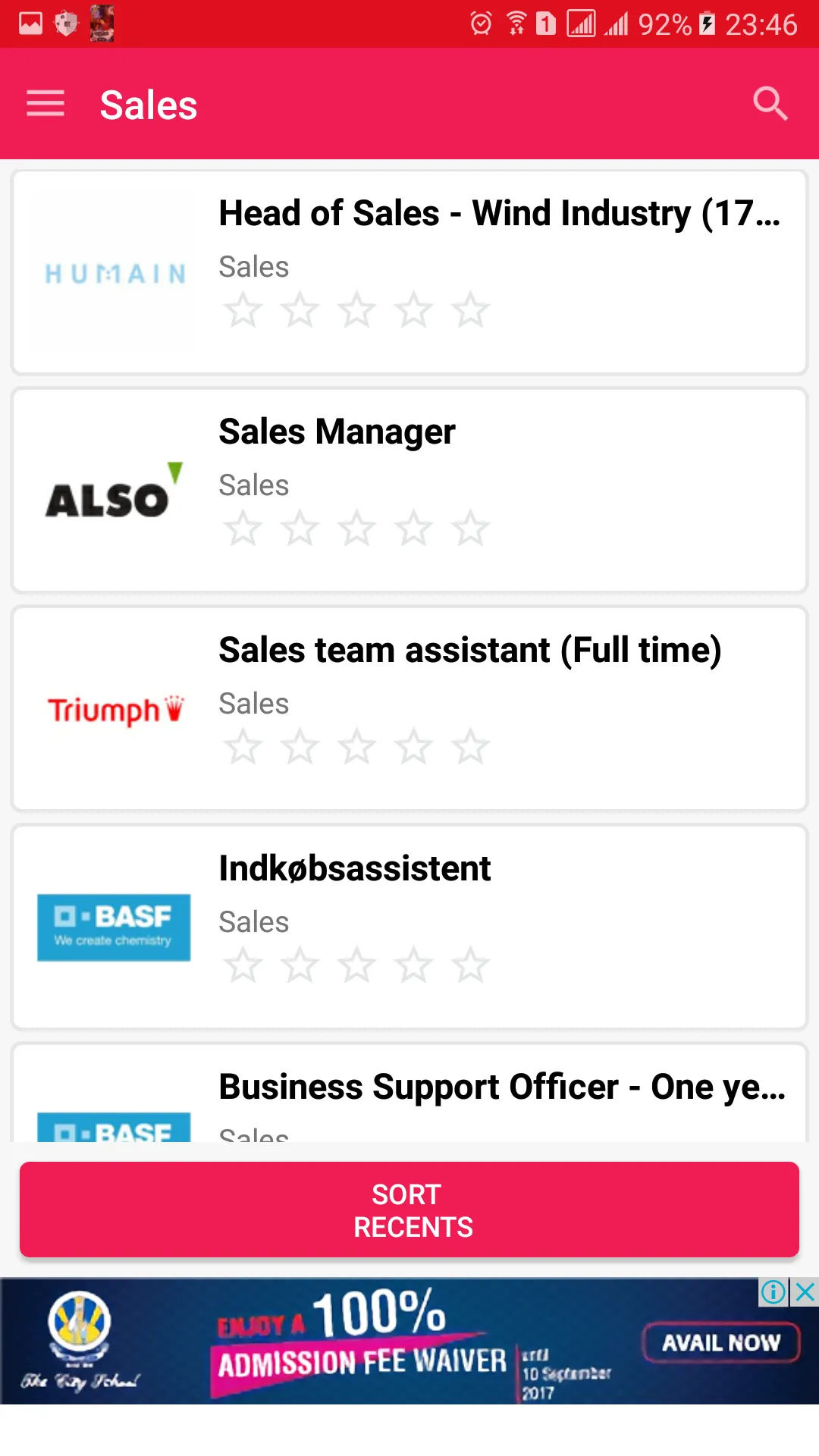 Jobs in Denmark | Indus Appstore | Screenshot