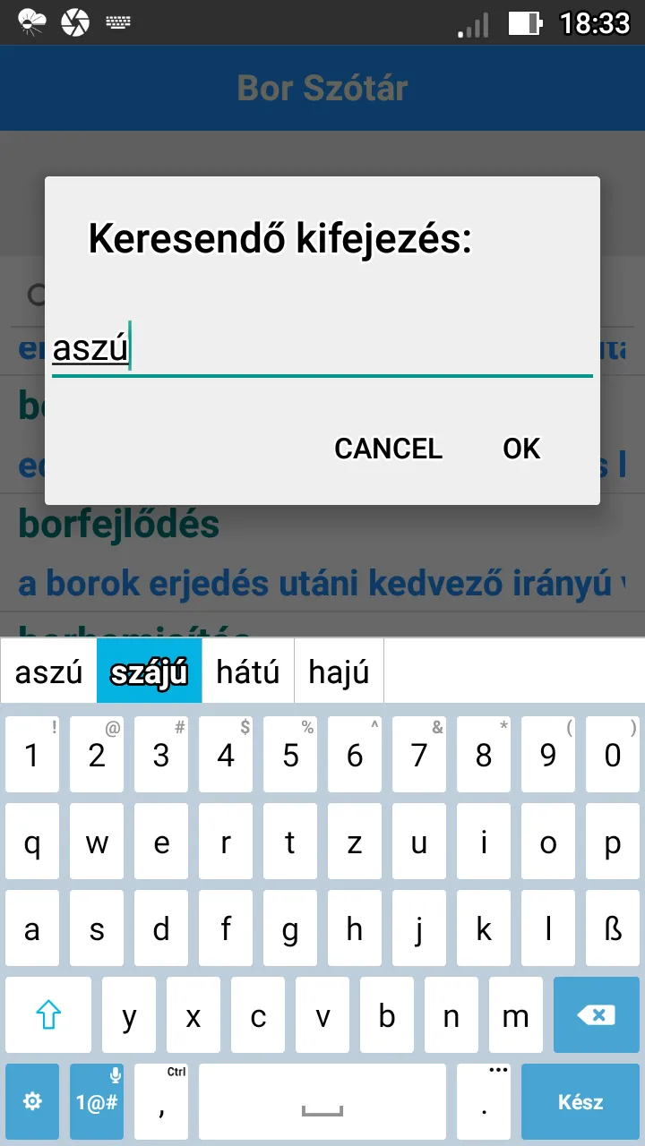 Bor Szótár | Indus Appstore | Screenshot