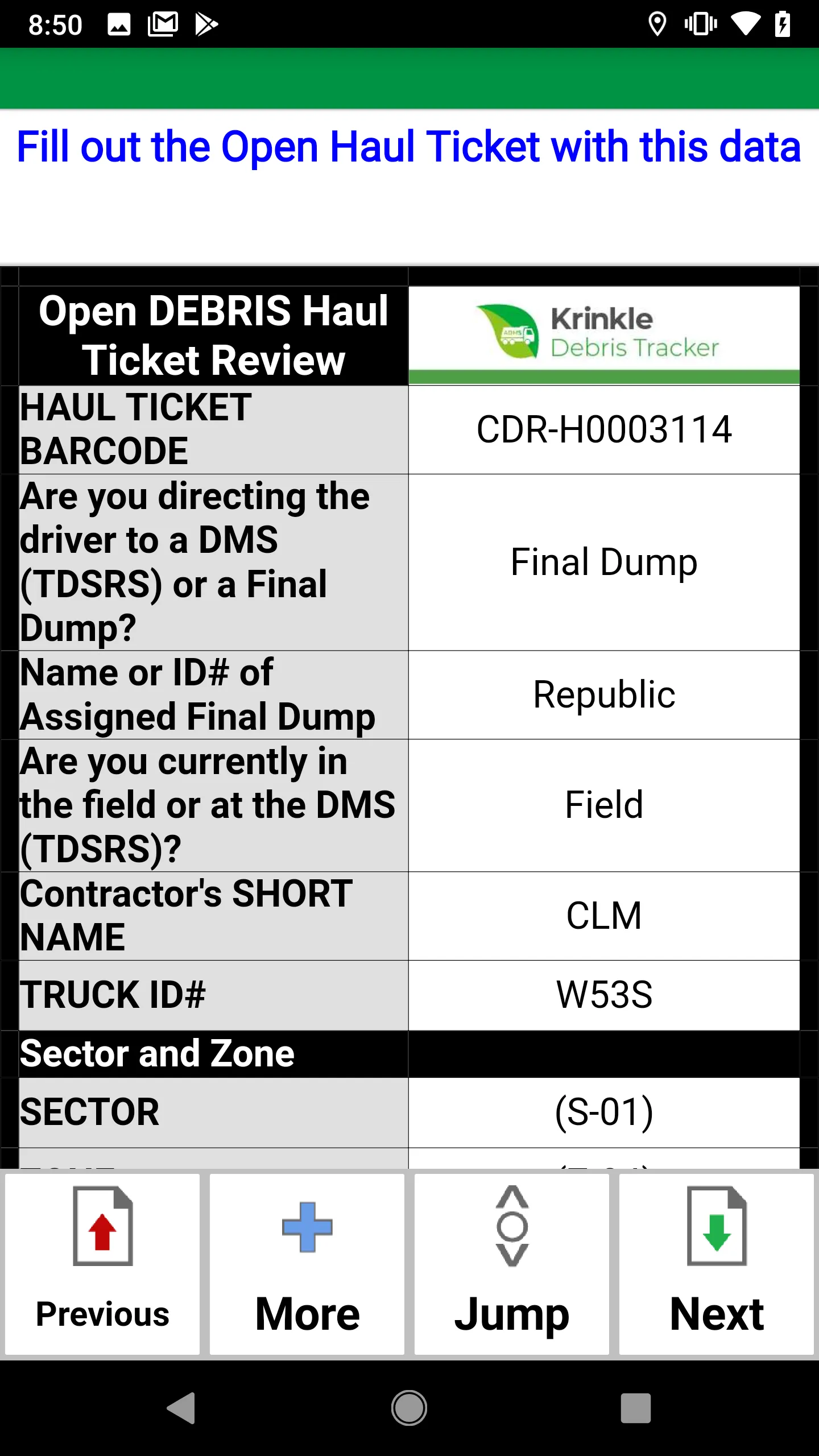 Krinkle Debris Tracker | Indus Appstore | Screenshot