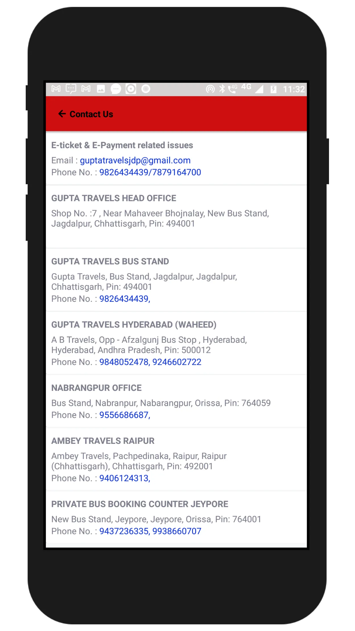 Gupta Travels | Indus Appstore | Screenshot