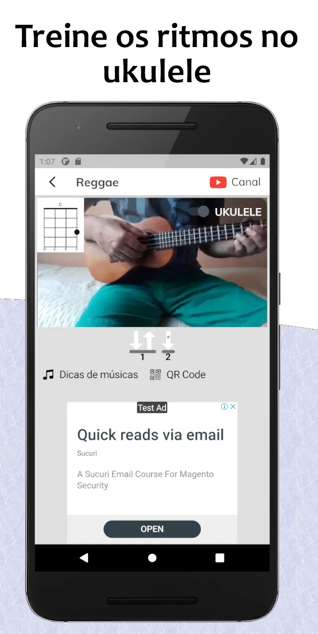 54 ritmos de violão / ukulele | Indus Appstore | Screenshot