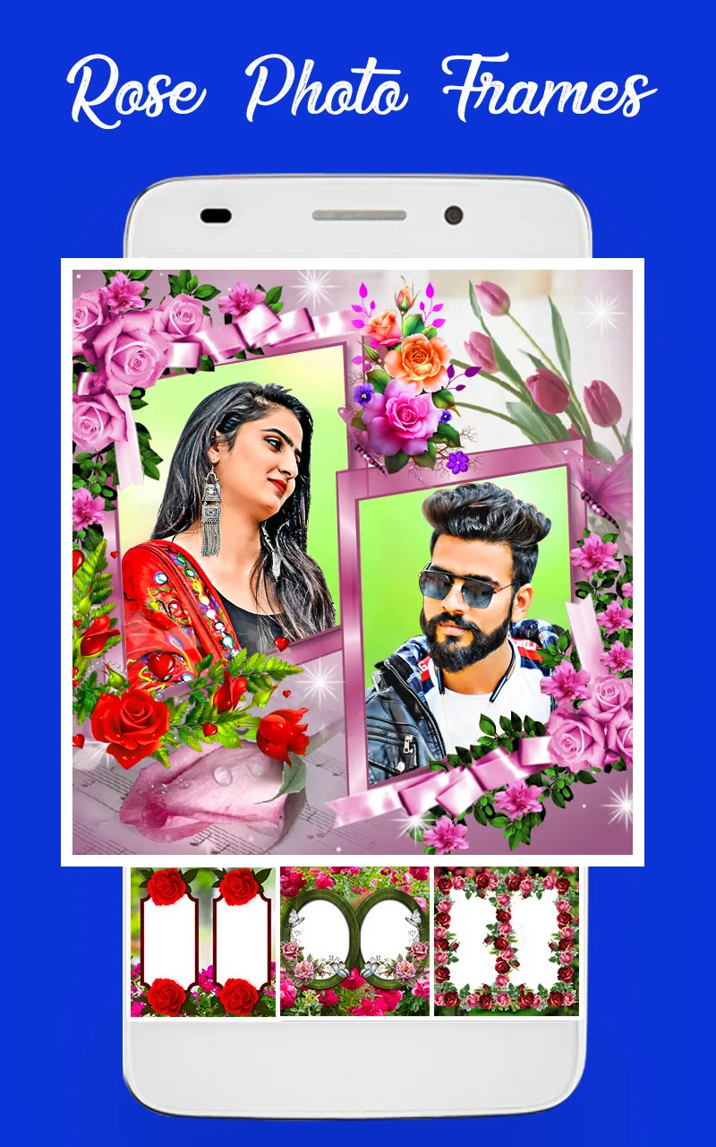 Rose flowers dual photo frame | Indus Appstore | Screenshot