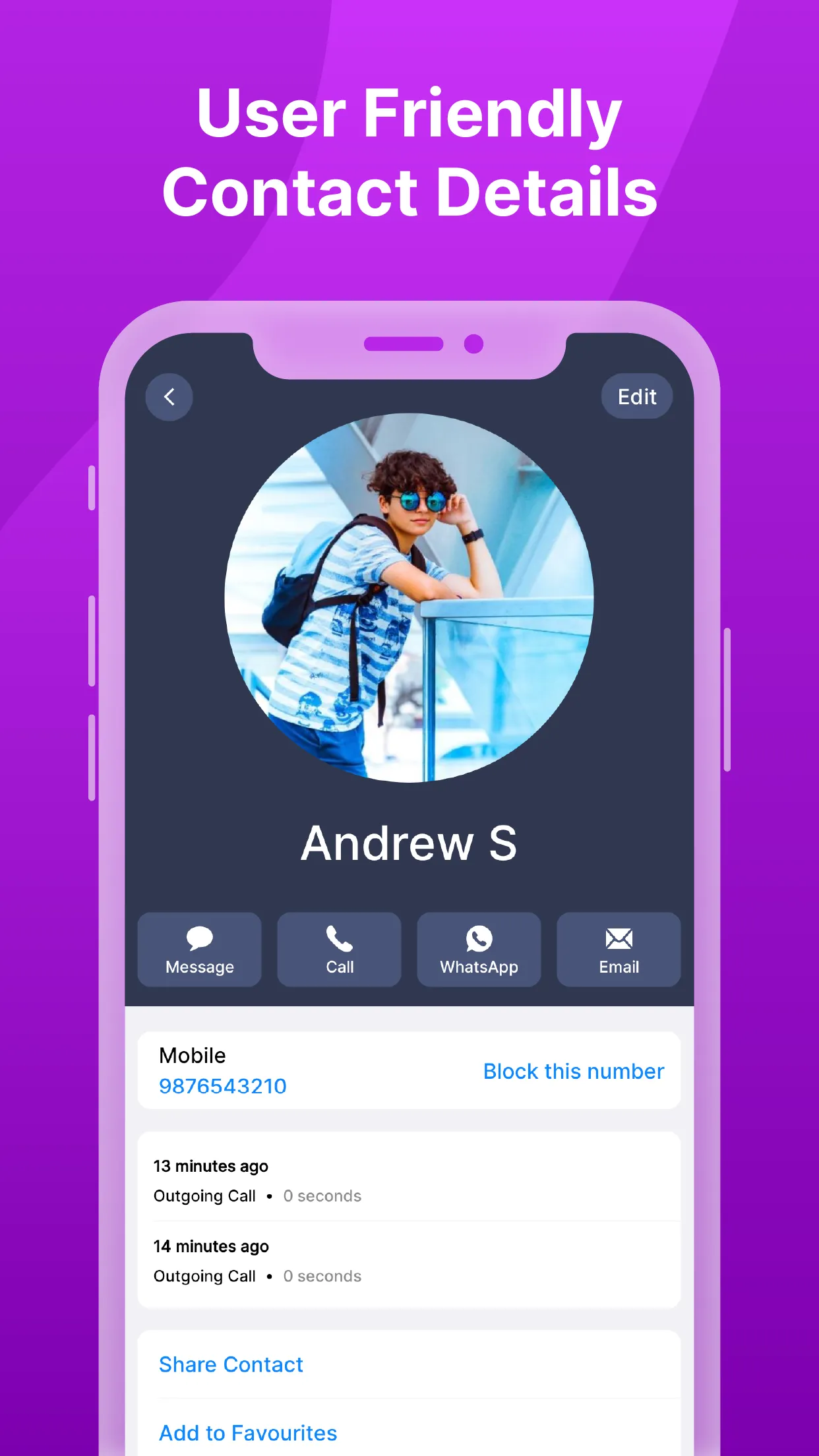 Contacts | Indus Appstore | Screenshot