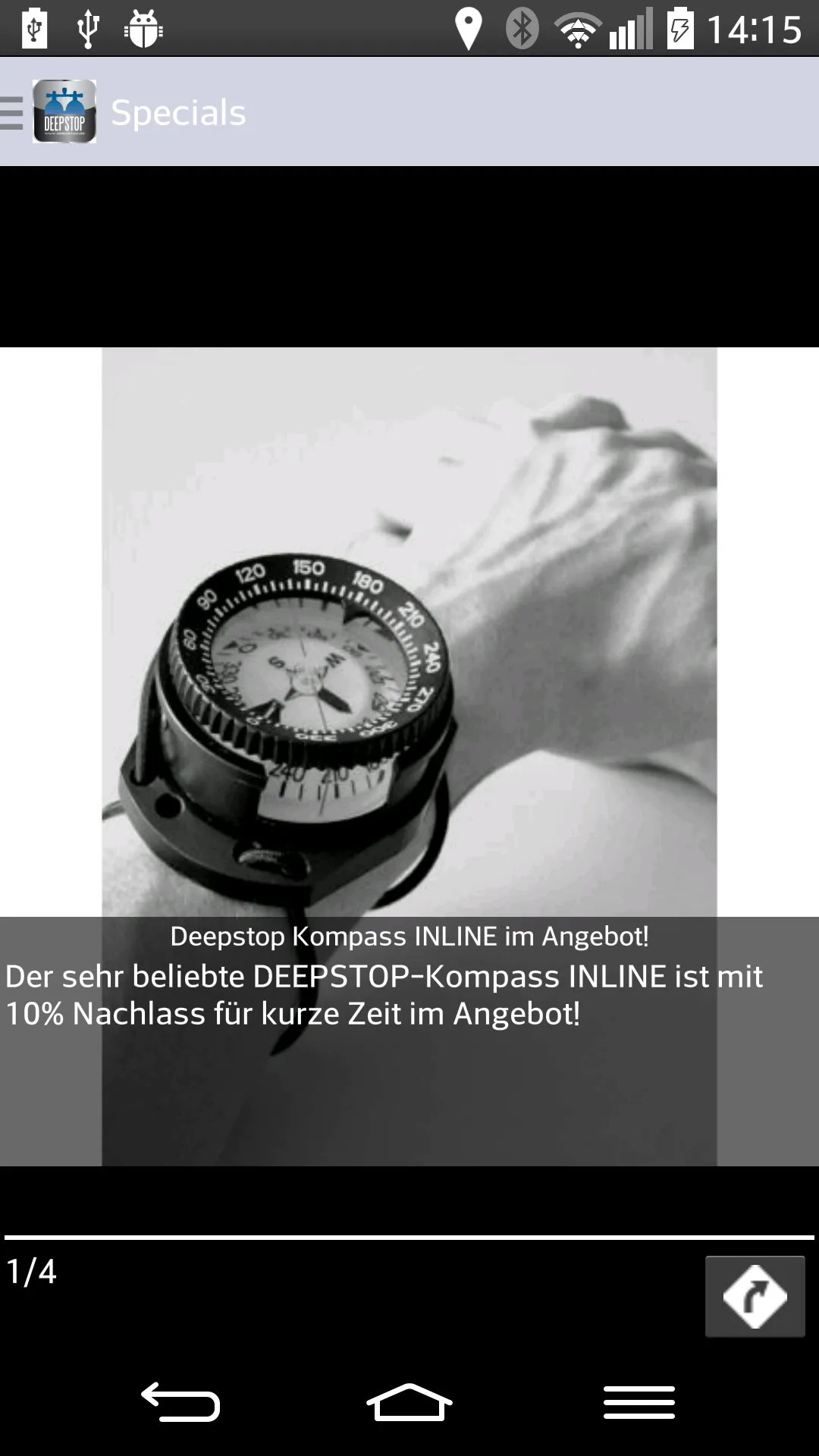 DEEPSTOP- Tauchausrüstungen | Indus Appstore | Screenshot