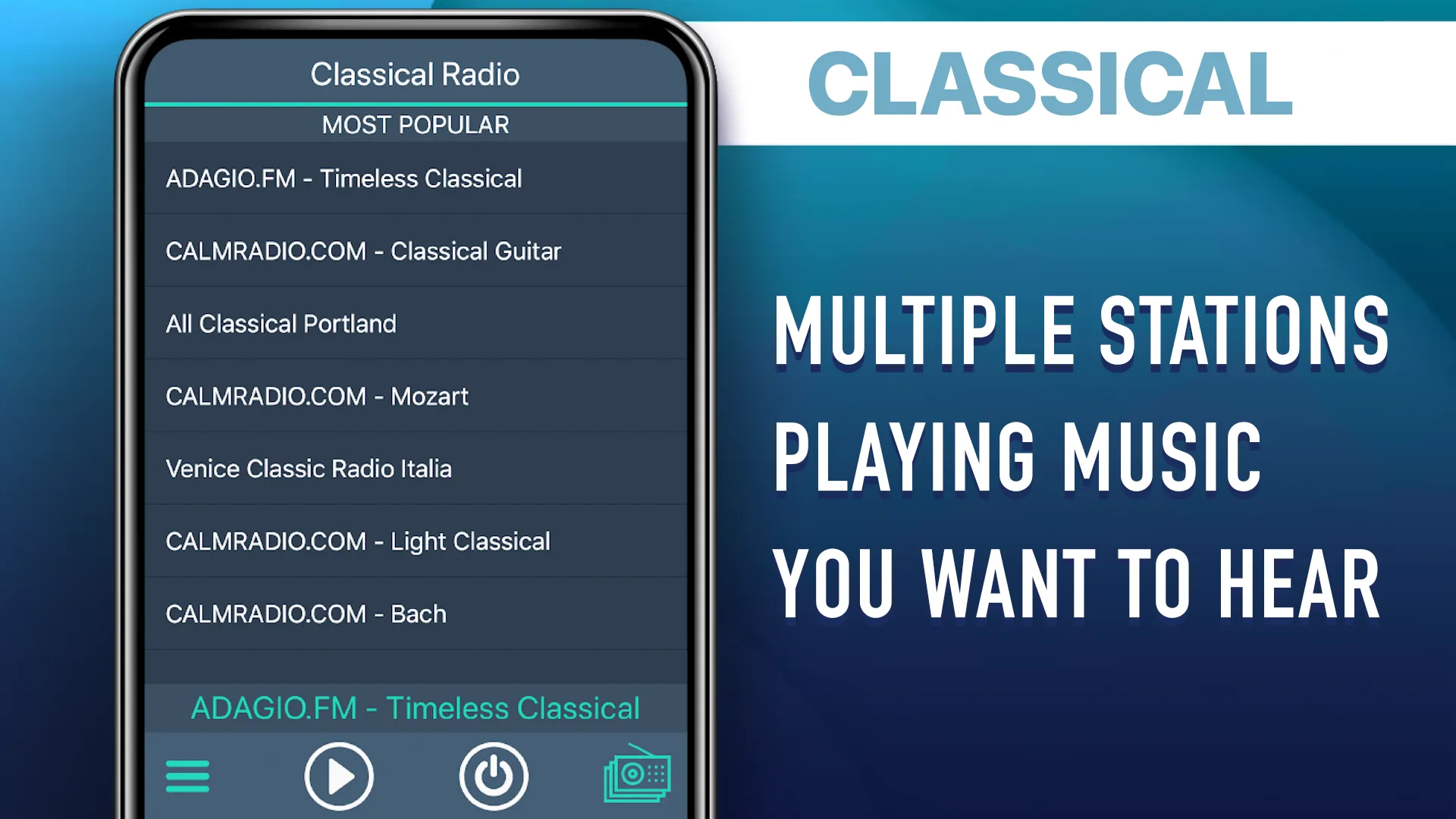 Classical Radio Favorites | Indus Appstore | Screenshot