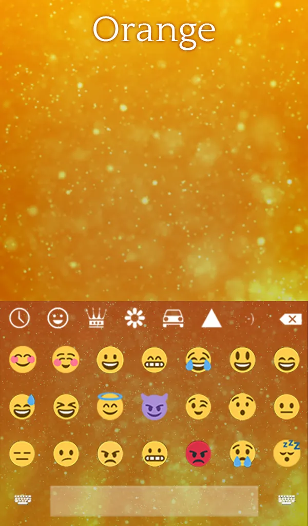 Orange Animated Keyboard | Indus Appstore | Screenshot