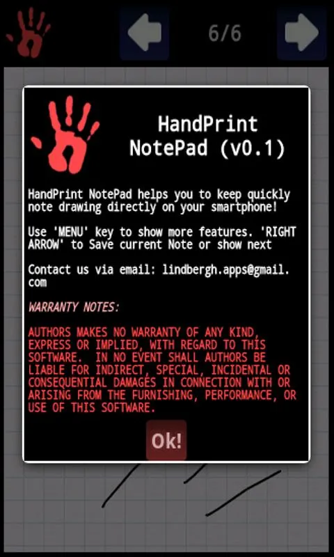 HandPrint Notepad | Indus Appstore | Screenshot