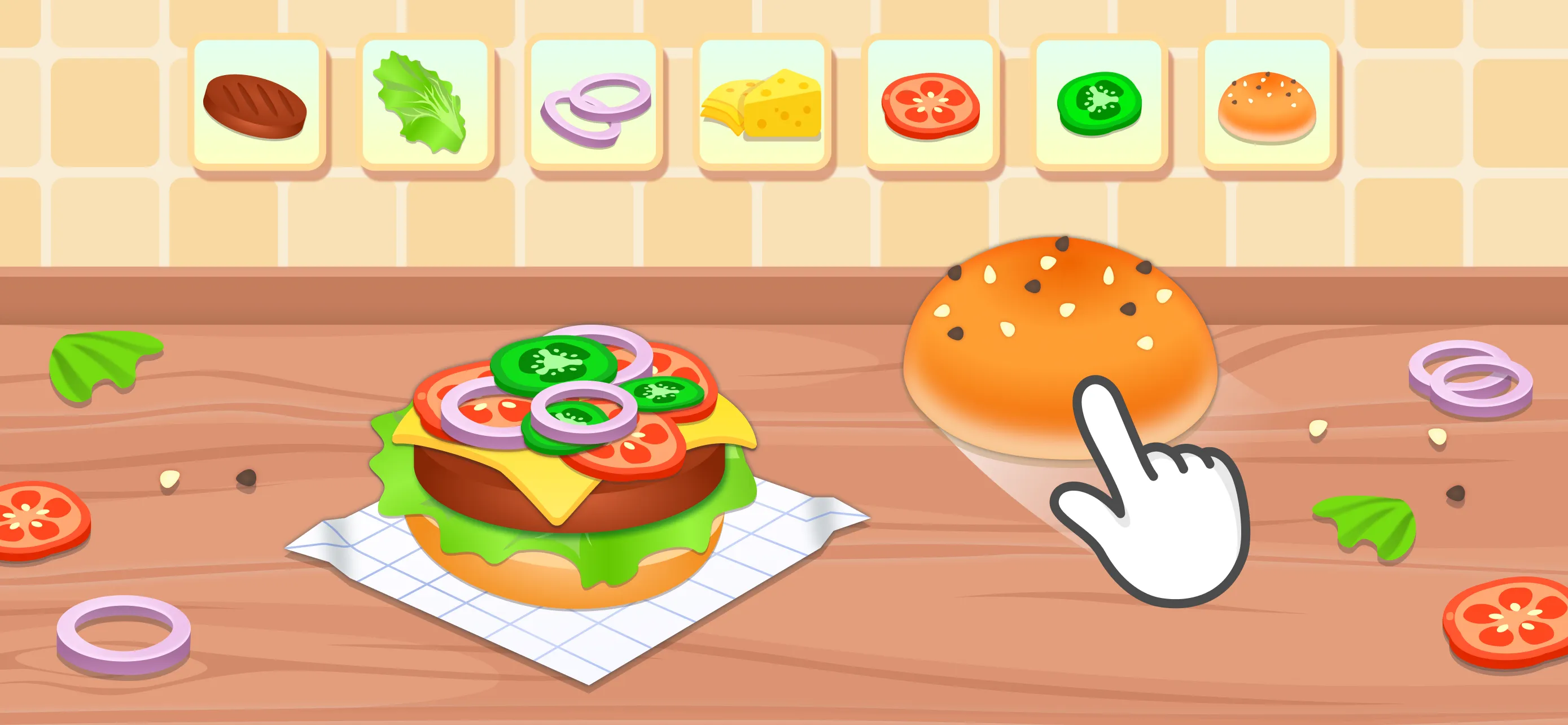 Burger Maker Baby Cooking Game | Indus Appstore | Screenshot