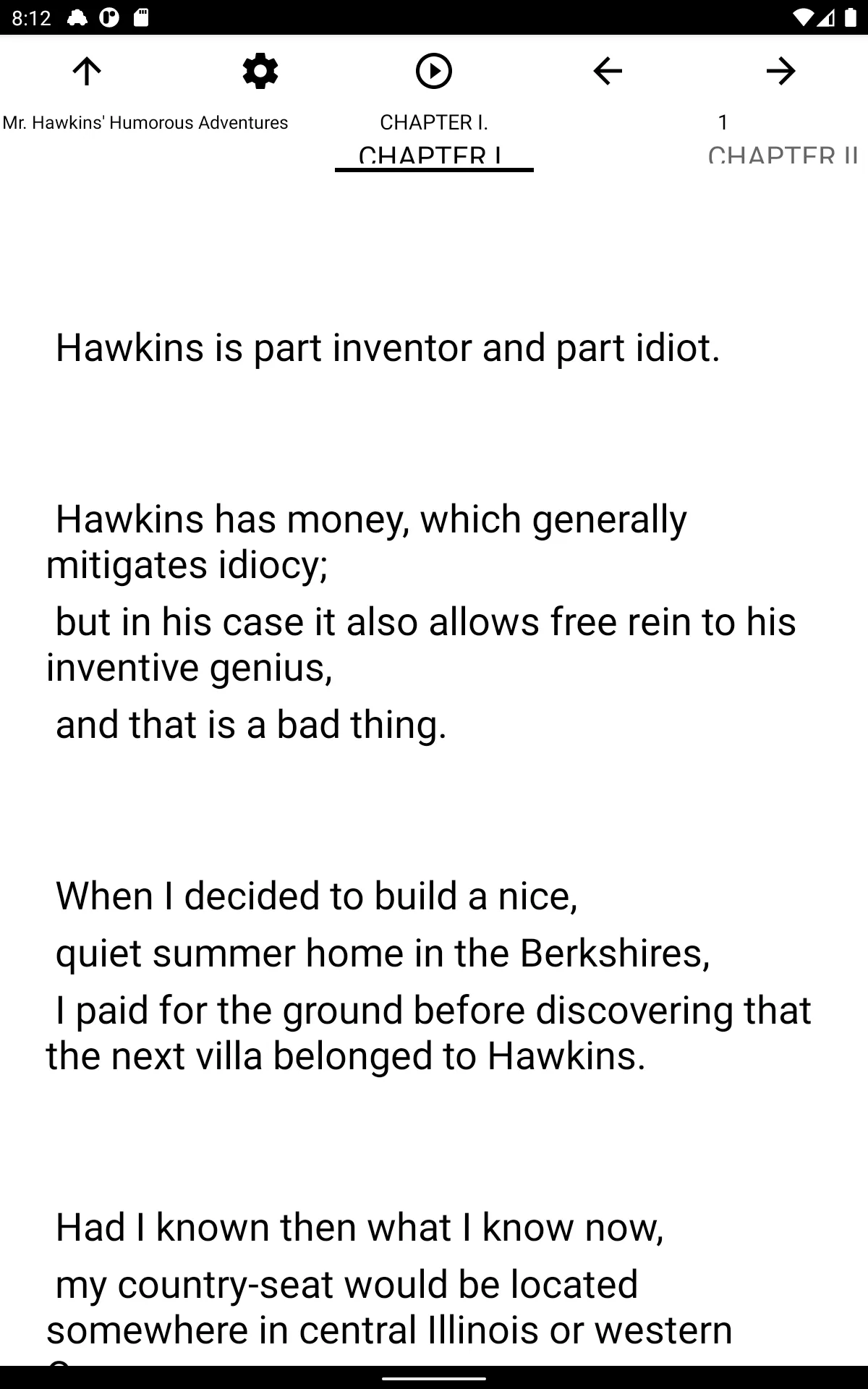 Book, Mr. Hawkins' Humorous Ad | Indus Appstore | Screenshot