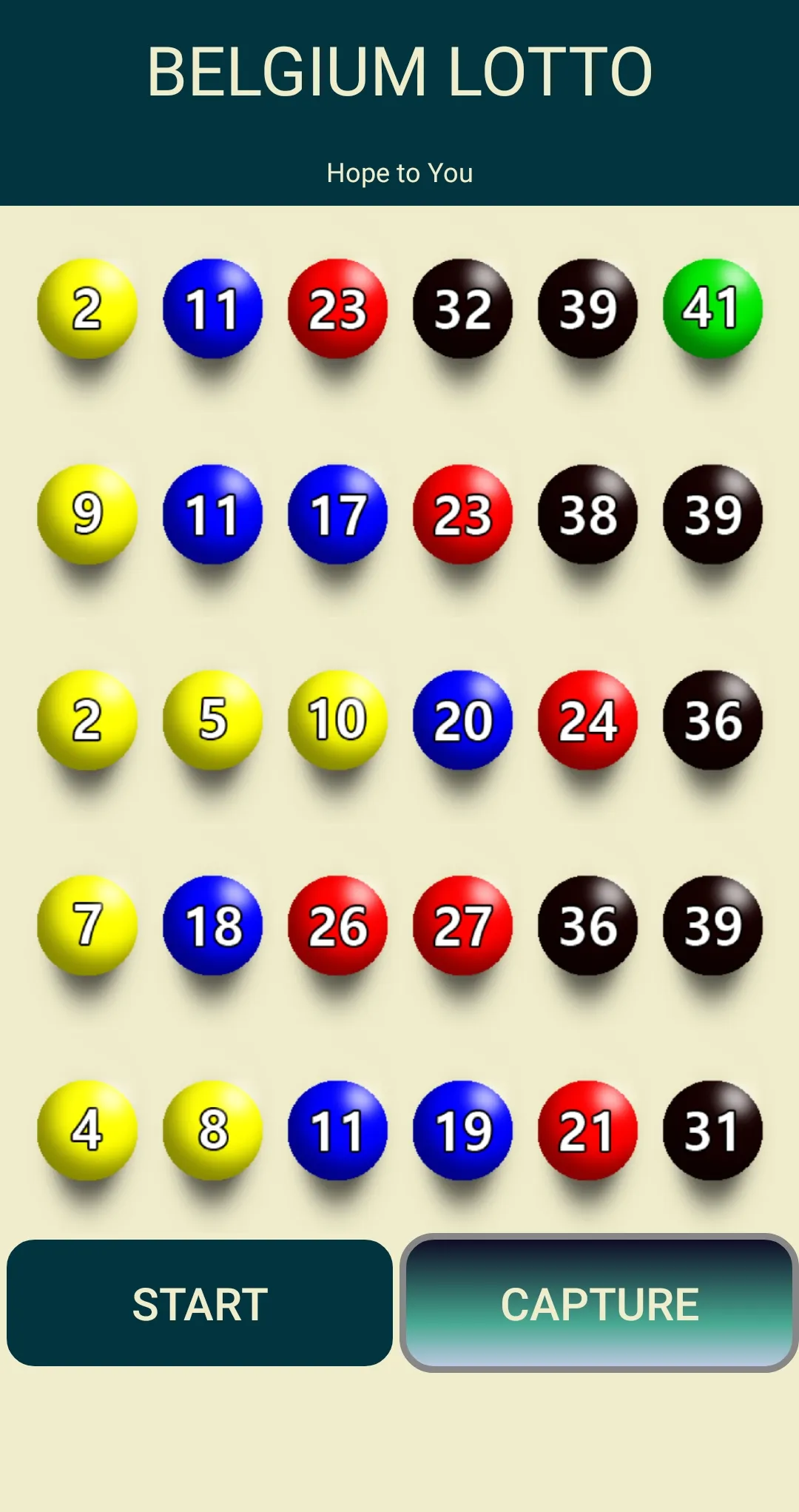 Belgium lotto-NumberGenerator | Indus Appstore | Screenshot