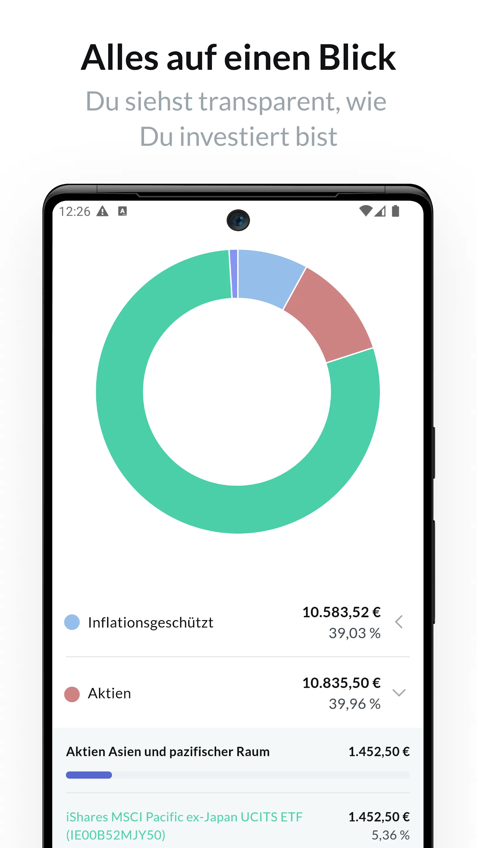 Oskar - Dein ETF Sparplan | Indus Appstore | Screenshot