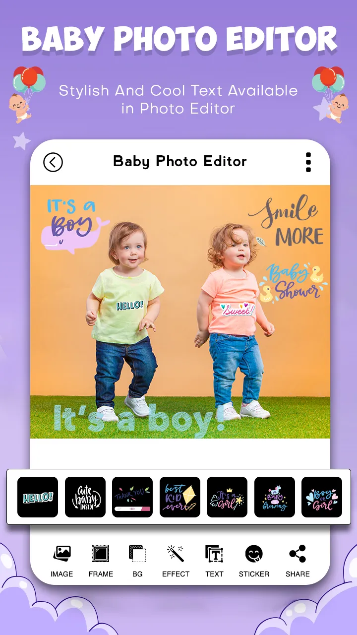 Baby Pics - Baby Photo Editor | Indus Appstore | Screenshot