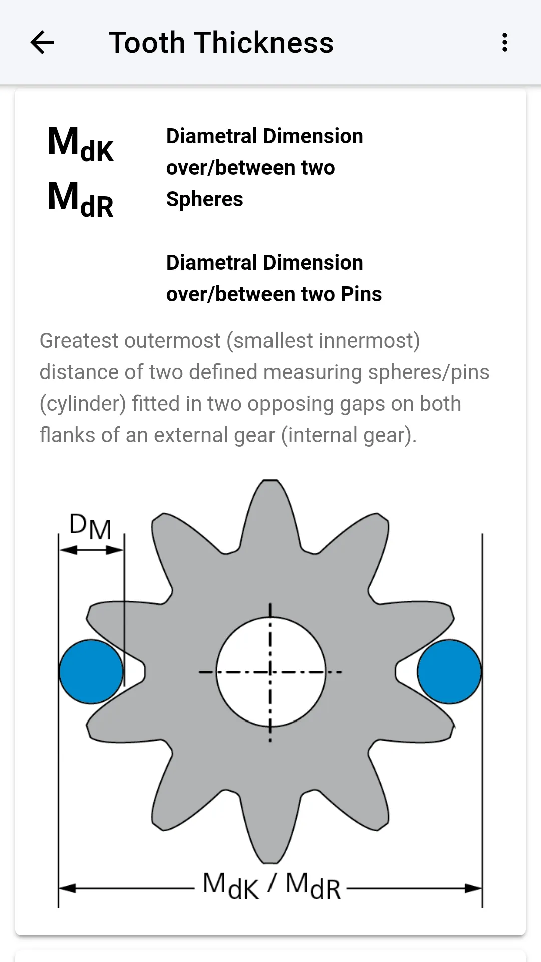 Gear Metrology | Indus Appstore | Screenshot