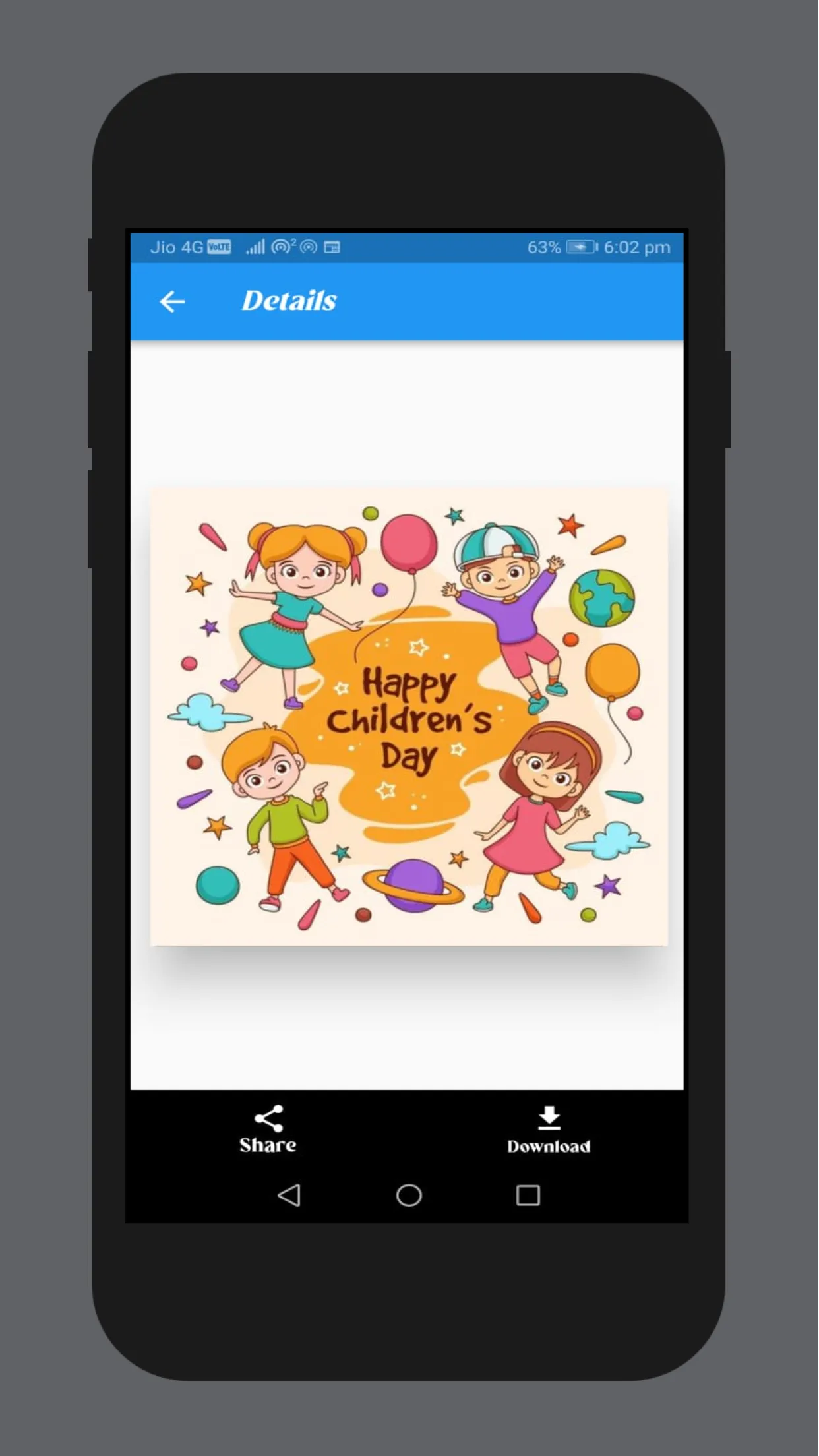 childrens day wishes | Indus Appstore | Screenshot