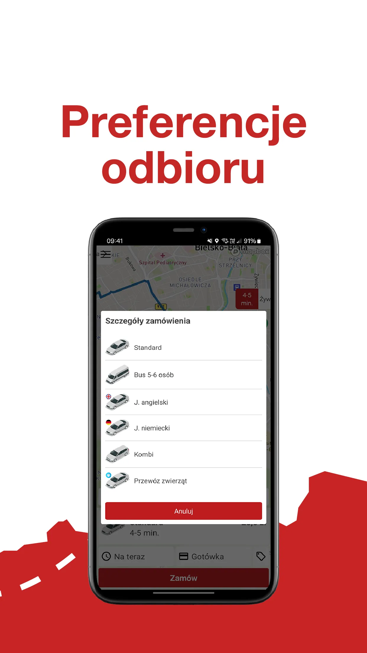 Biało Czerwone Okay Taxi | Indus Appstore | Screenshot