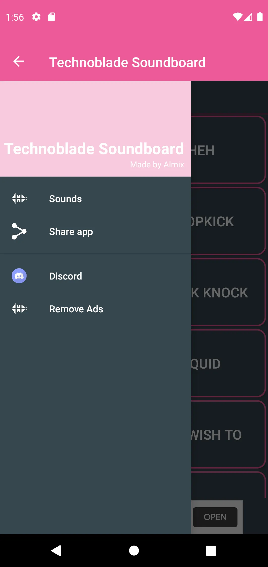 Technoblade Soundboard | Indus Appstore | Screenshot