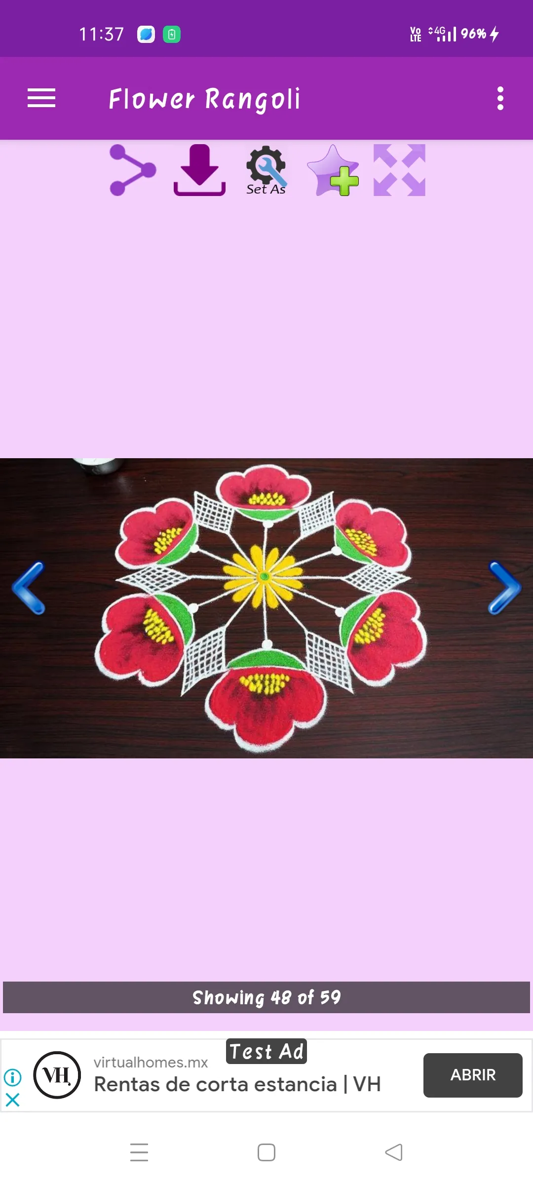 Flower Rangoli Gallery | Indus Appstore | Screenshot