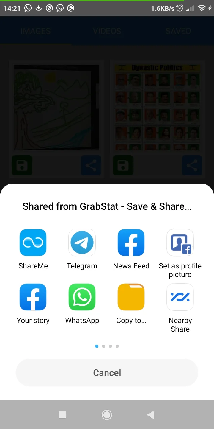 GrabStat - Save & share status | Indus Appstore | Screenshot