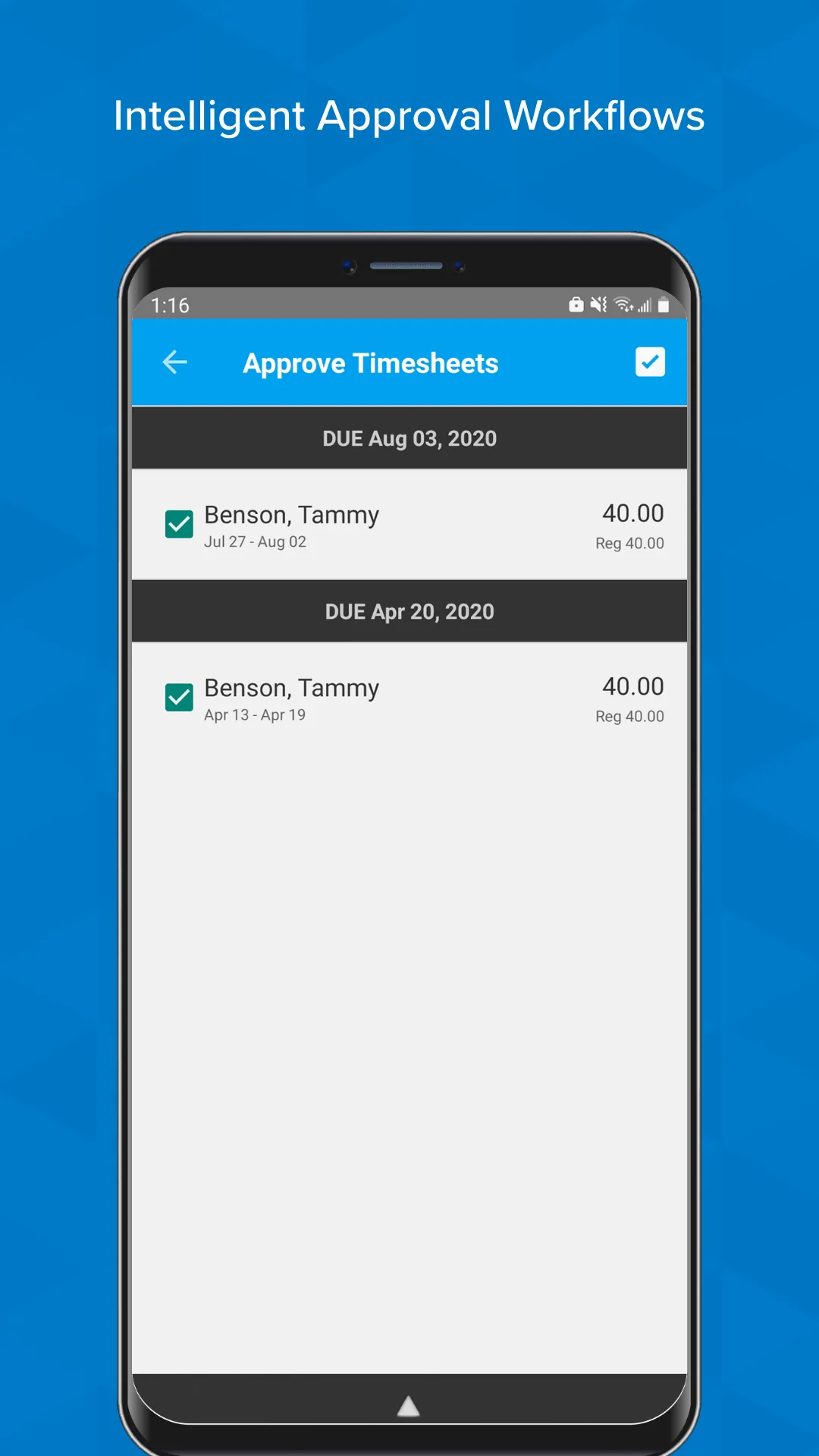 Timesheets - Time Tracking App | Indus Appstore | Screenshot