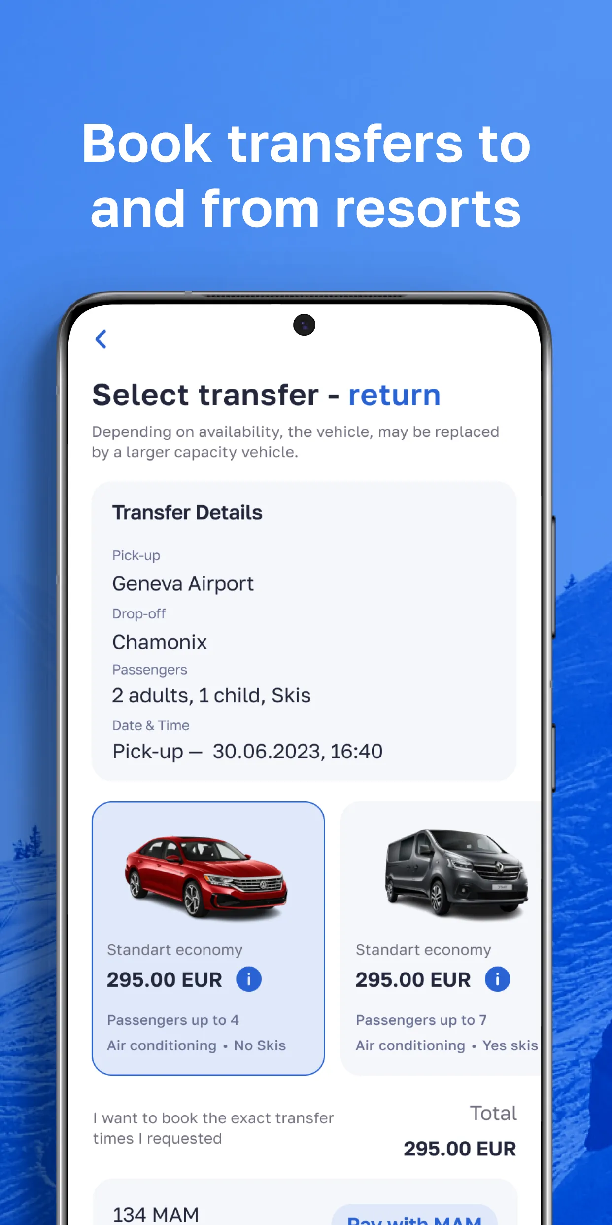 Alps2Alps Ski Transfers | Indus Appstore | Screenshot