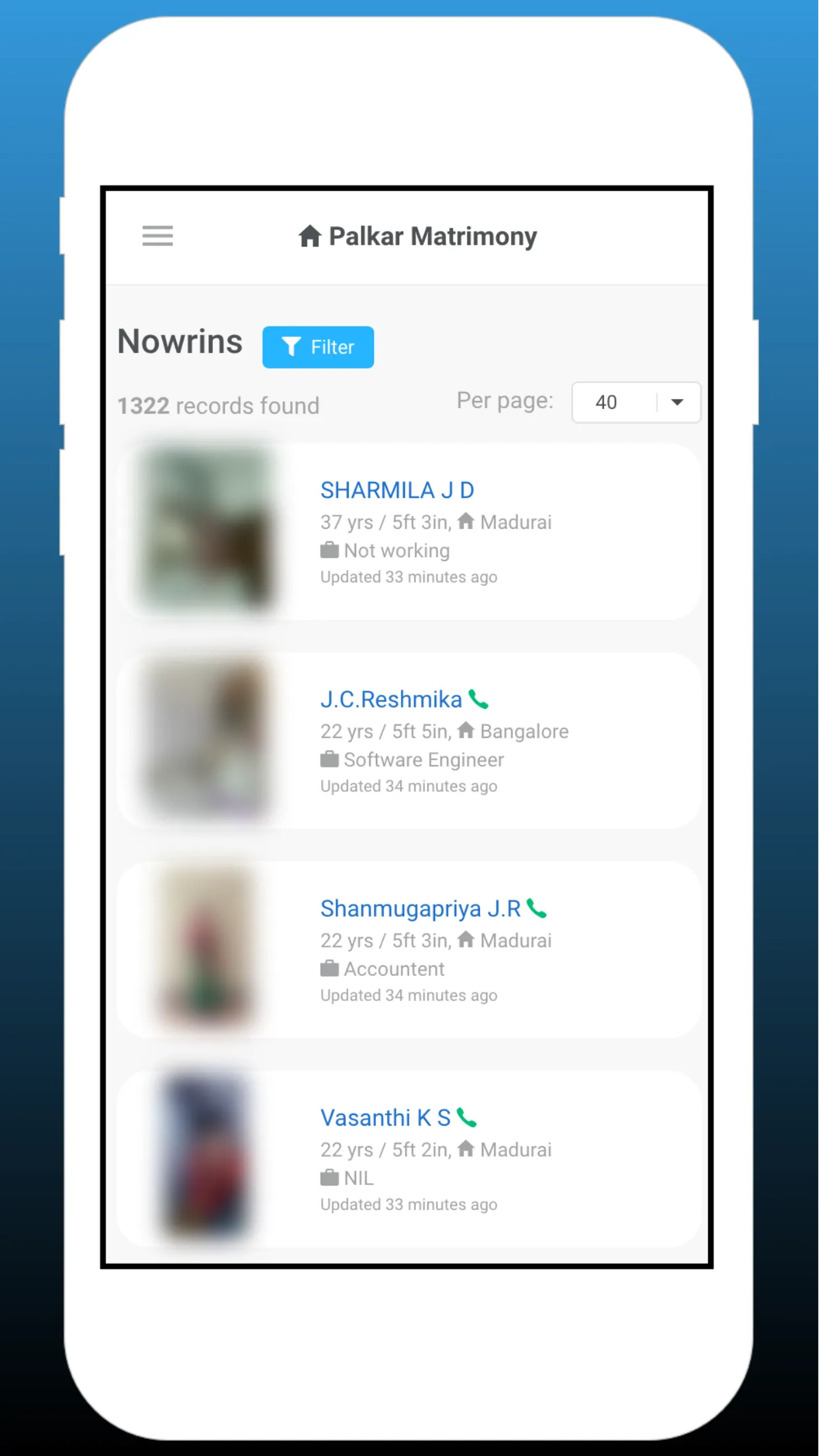 Palkar Matrimony (Sourashtra) | Indus Appstore | Screenshot