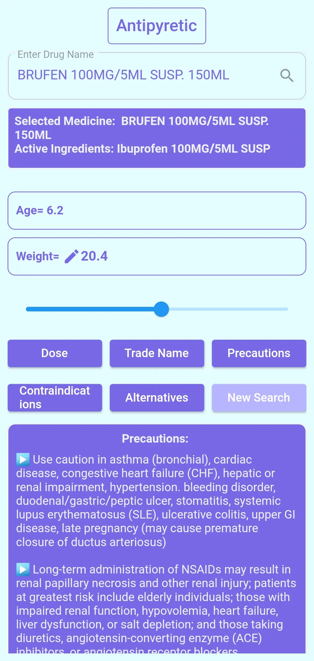 Pedia Dose | Dose Calculator | Indus Appstore | Screenshot