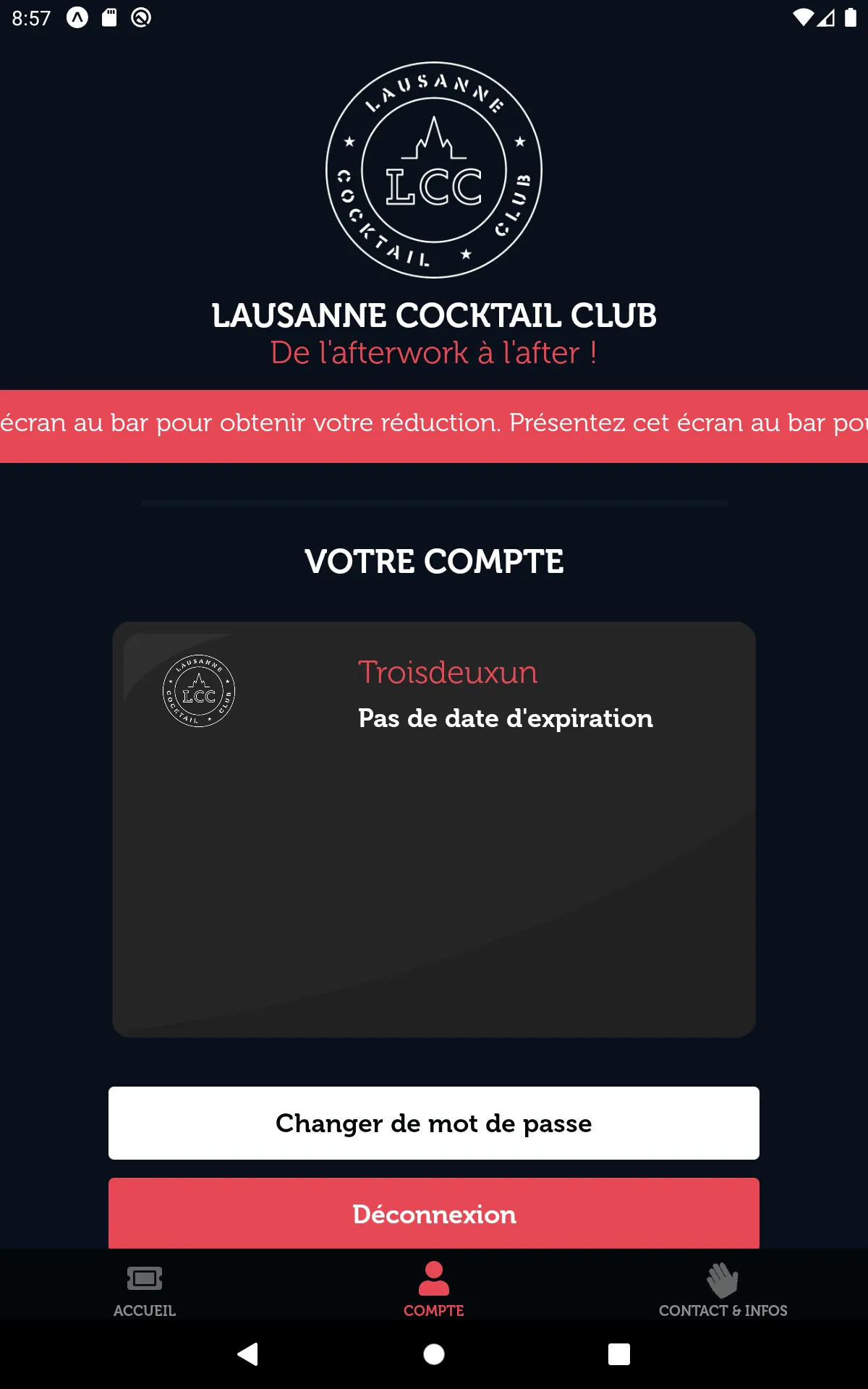 Lausanne Cocktail Club | Indus Appstore | Screenshot