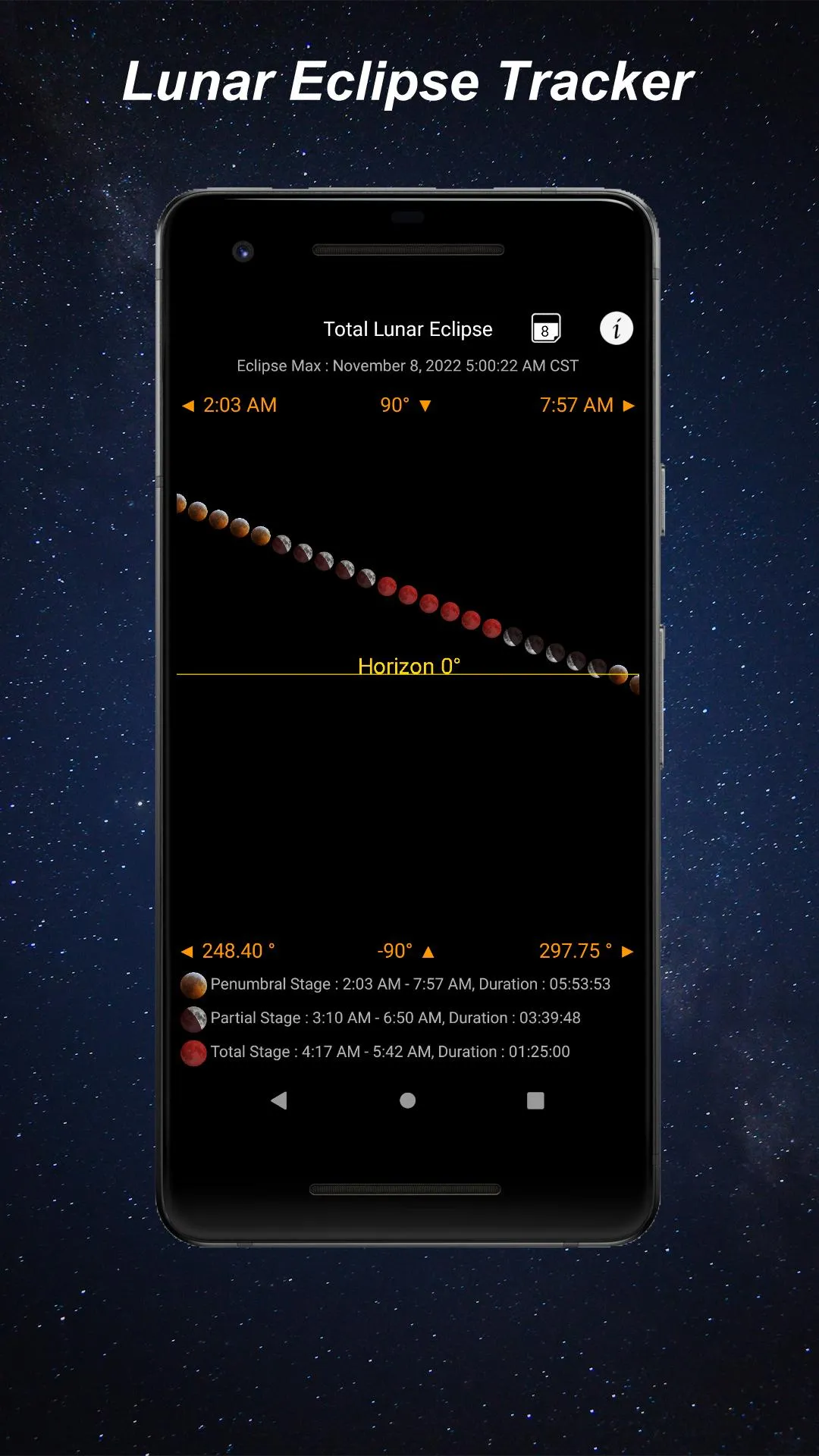 Lunar Phase - Moon Calendar | Indus Appstore | Screenshot