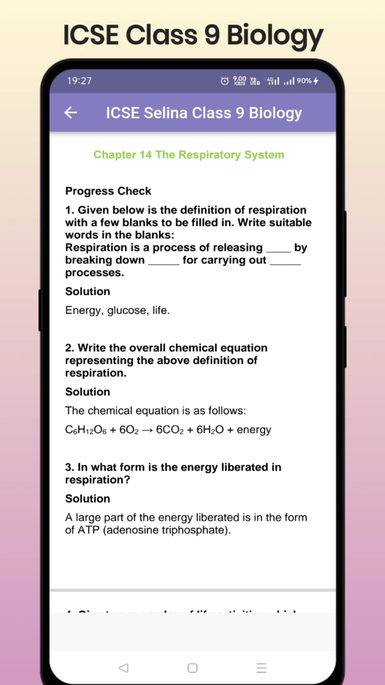 ICSE Selina Class 9 Biology | Indus Appstore | Screenshot