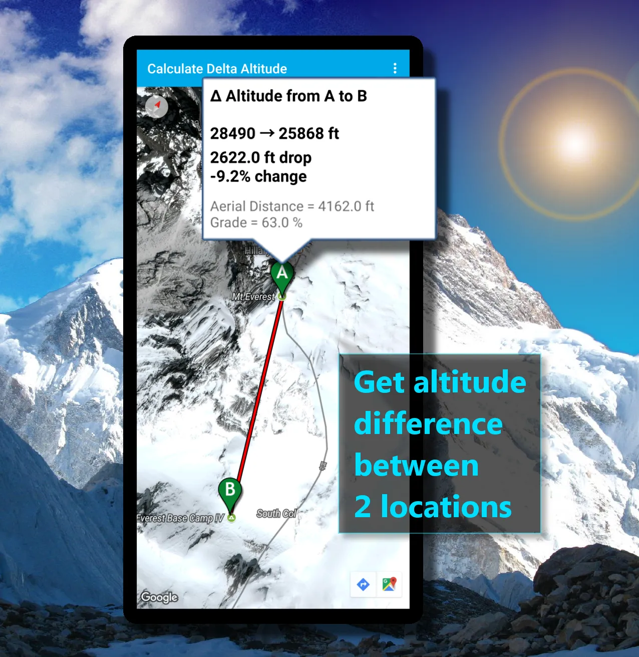 Altimeter & Altitude Widget | Indus Appstore | Screenshot