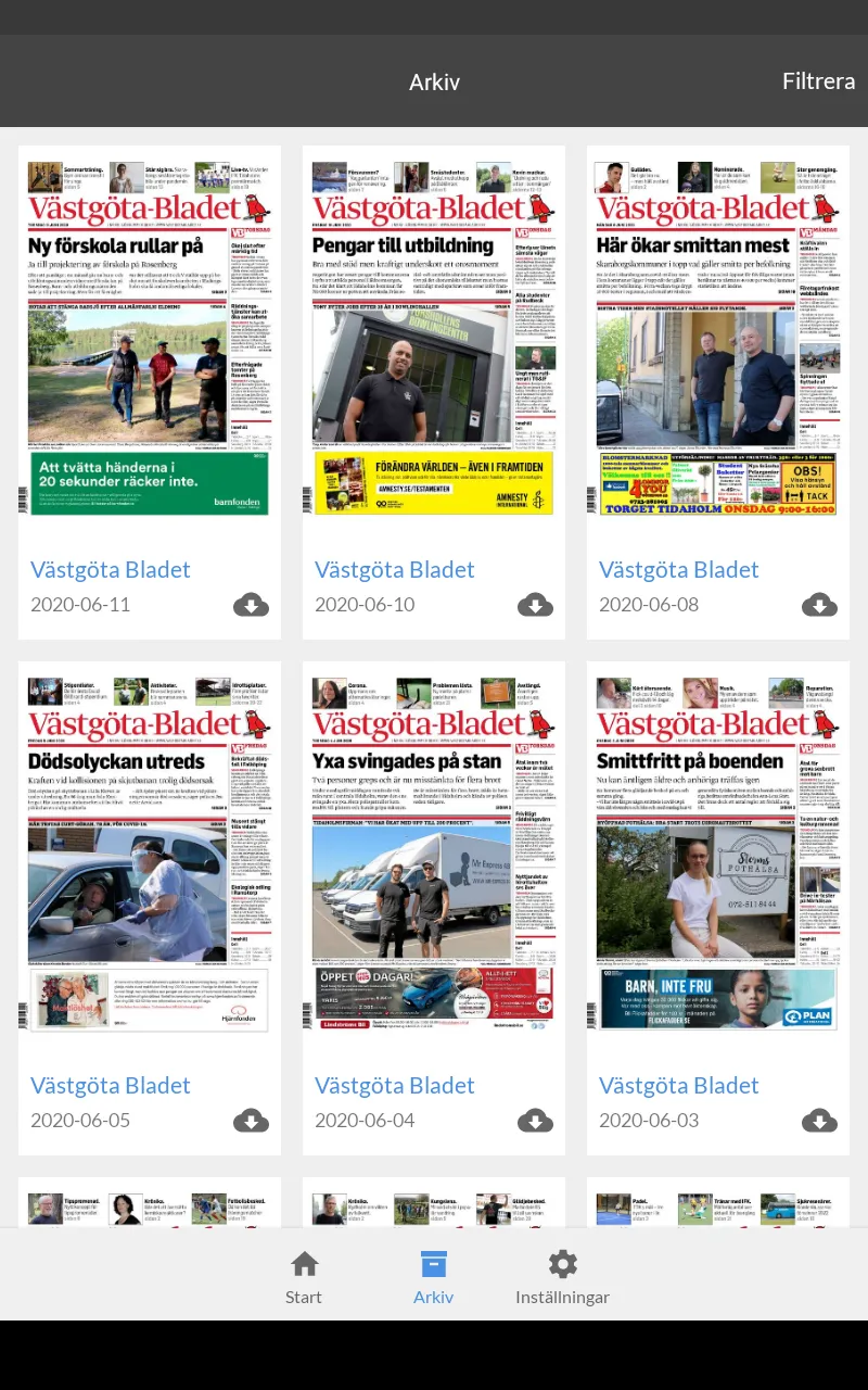 Västgöta-Bladet e-tidning | Indus Appstore | Screenshot