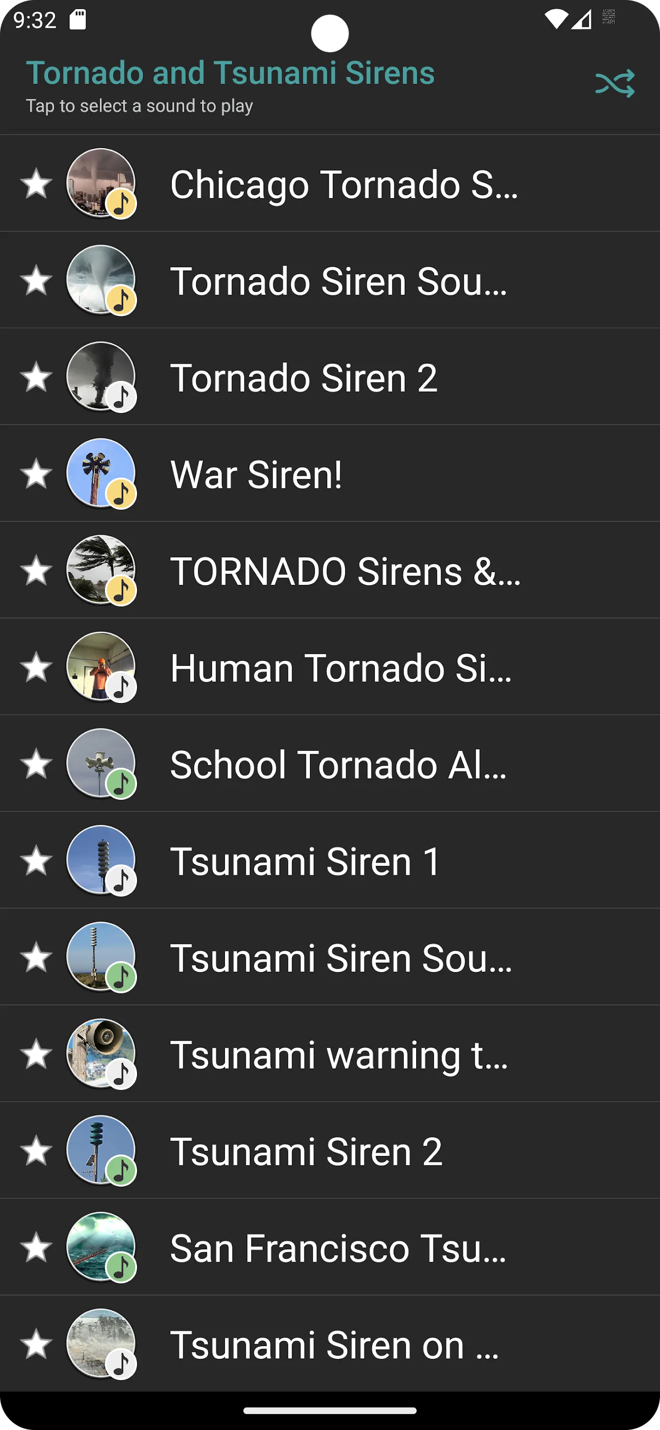 Tornado & Tsunami Sirens | Indus Appstore | Screenshot