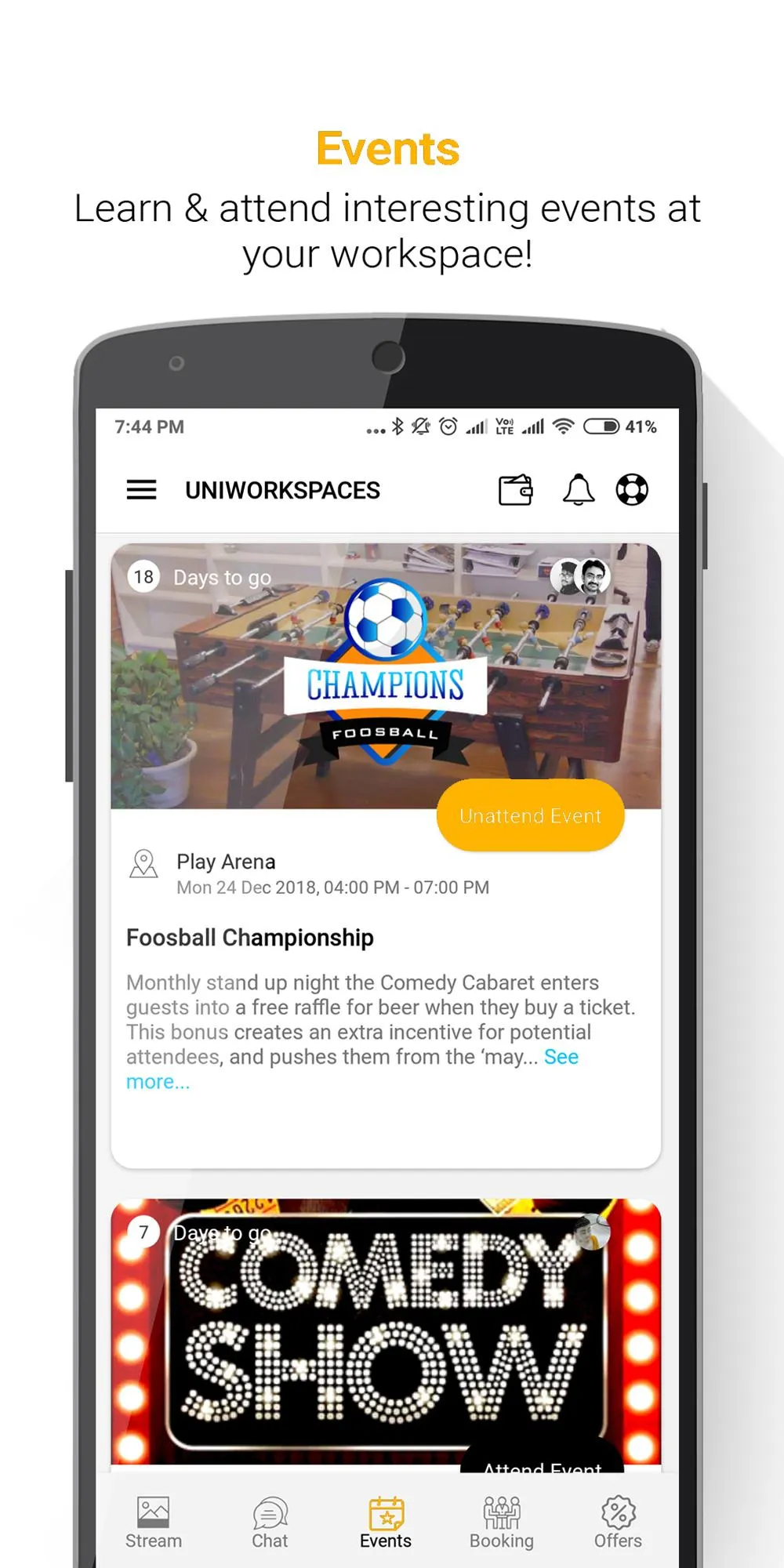 Uniwork Spaces | Indus Appstore | Screenshot