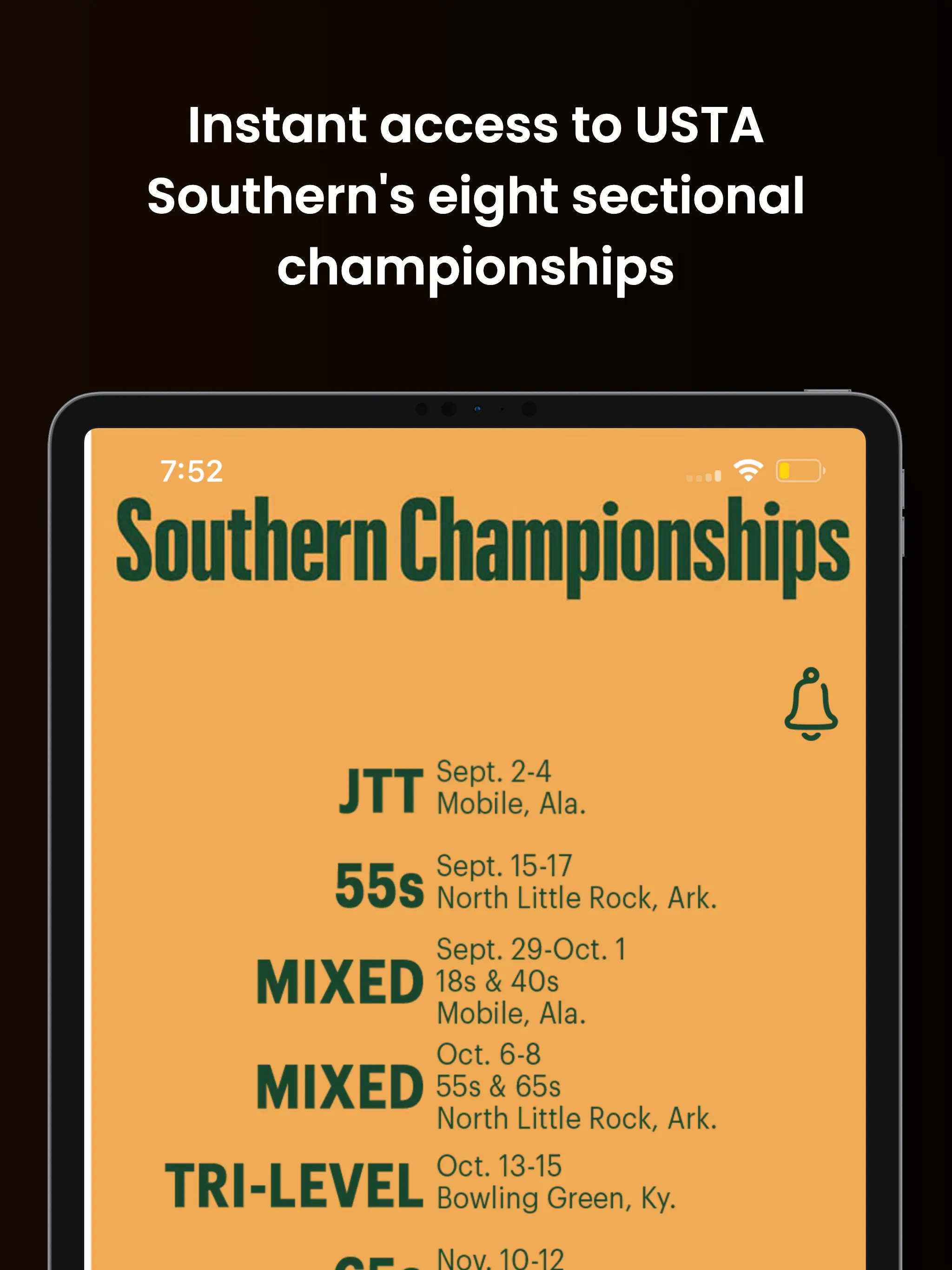 USTA Southern Championships | Indus Appstore | Screenshot