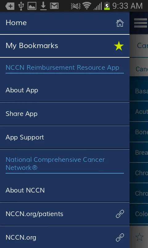 NCCN Reimbursement Resource | Indus Appstore | Screenshot