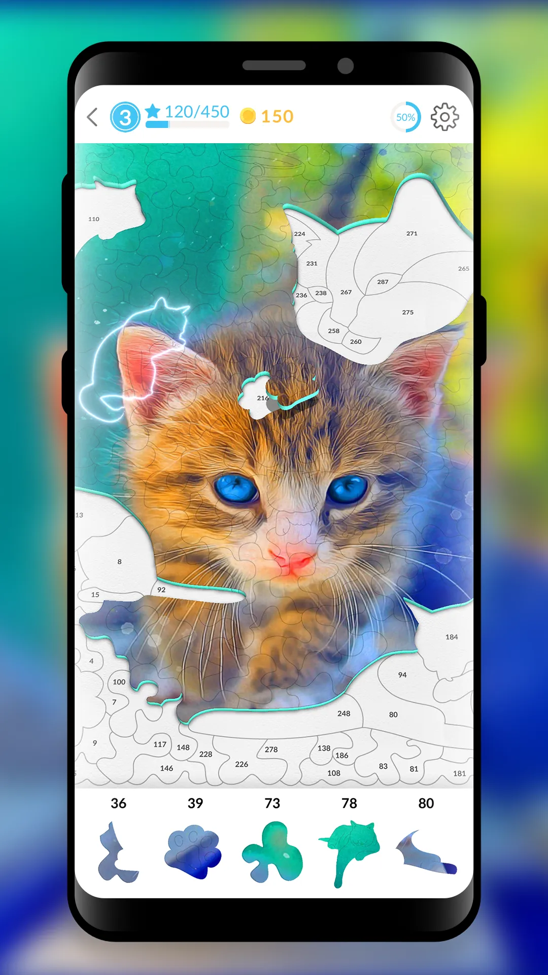 Jigsaw Puzzle by Number: April | Indus Appstore | Screenshot