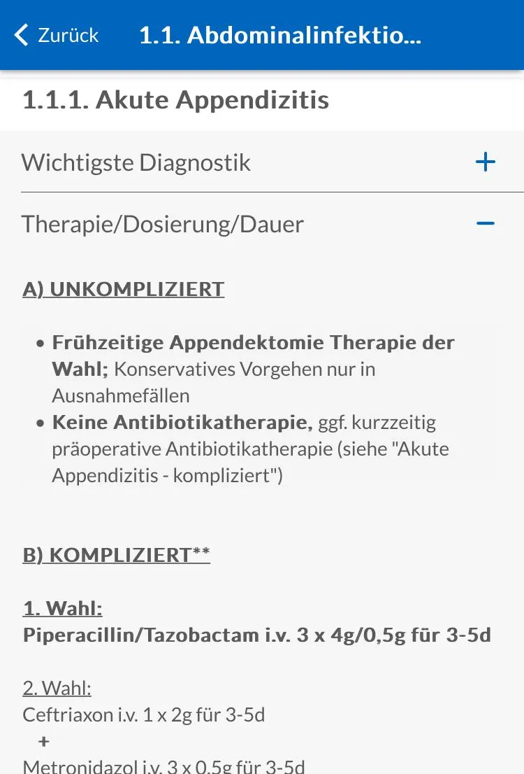 Antiinfektiva Leitfaden | Indus Appstore | Screenshot