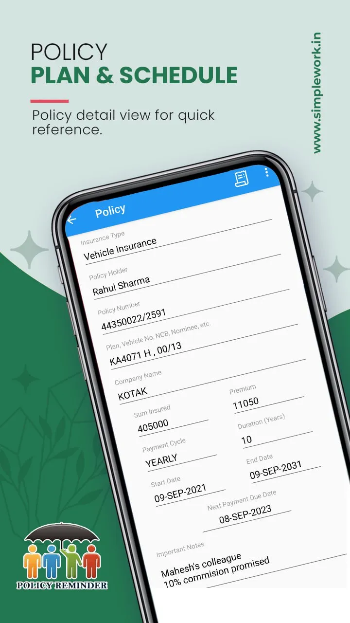 Policy Tracker & Reminder | Indus Appstore | Screenshot