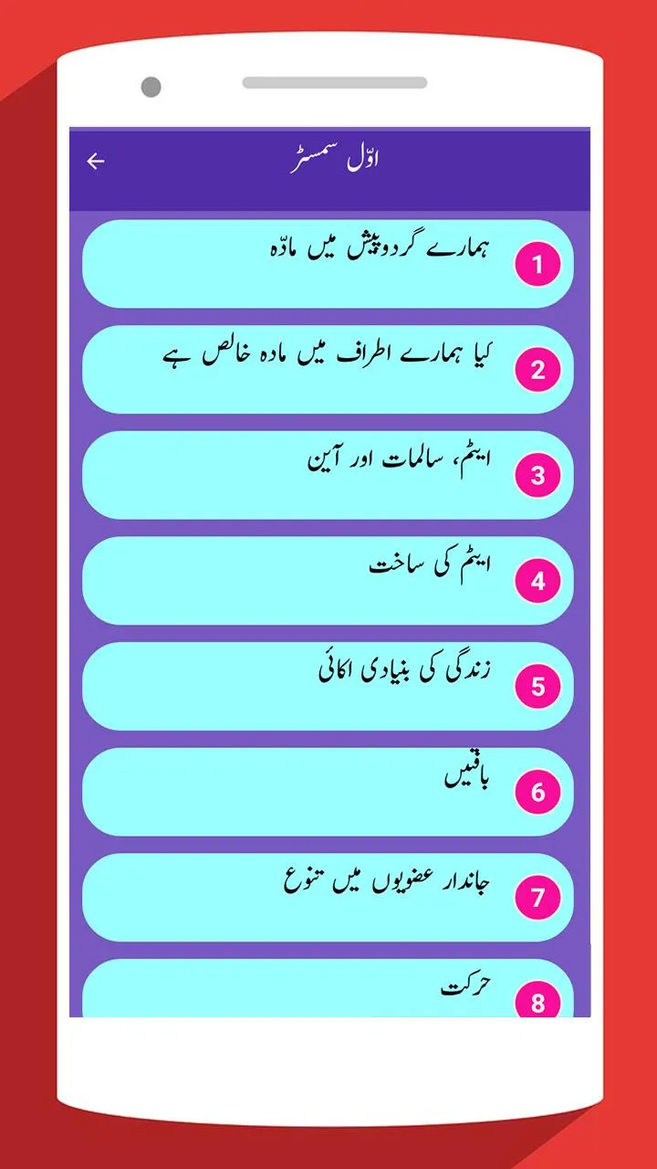 9th Science Solutions in Urdu. | Indus Appstore | Screenshot