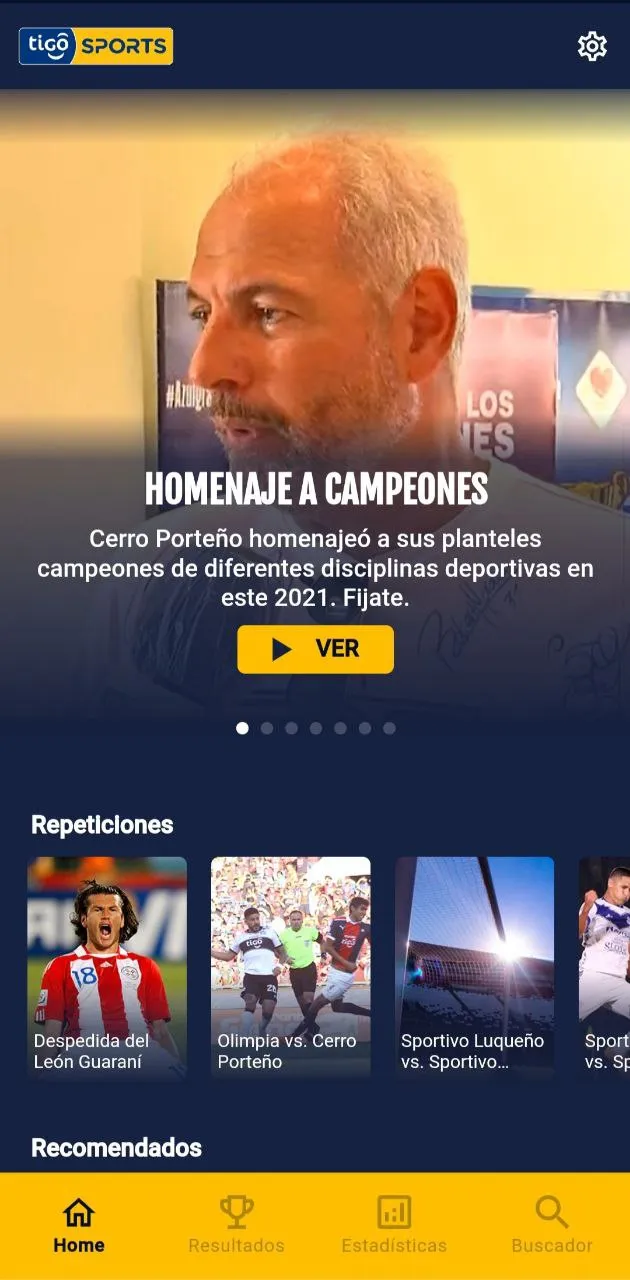 Tigo Sports Paraguay | Indus Appstore | Screenshot