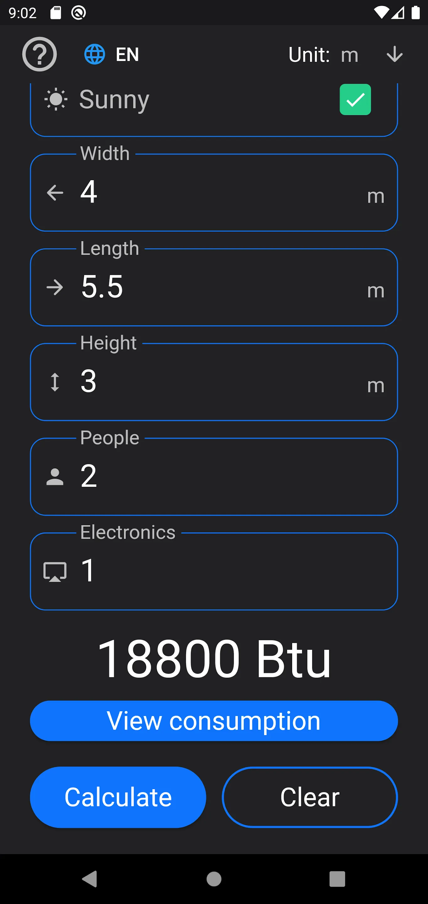 Air Conditioner - Calculator | Indus Appstore | Screenshot