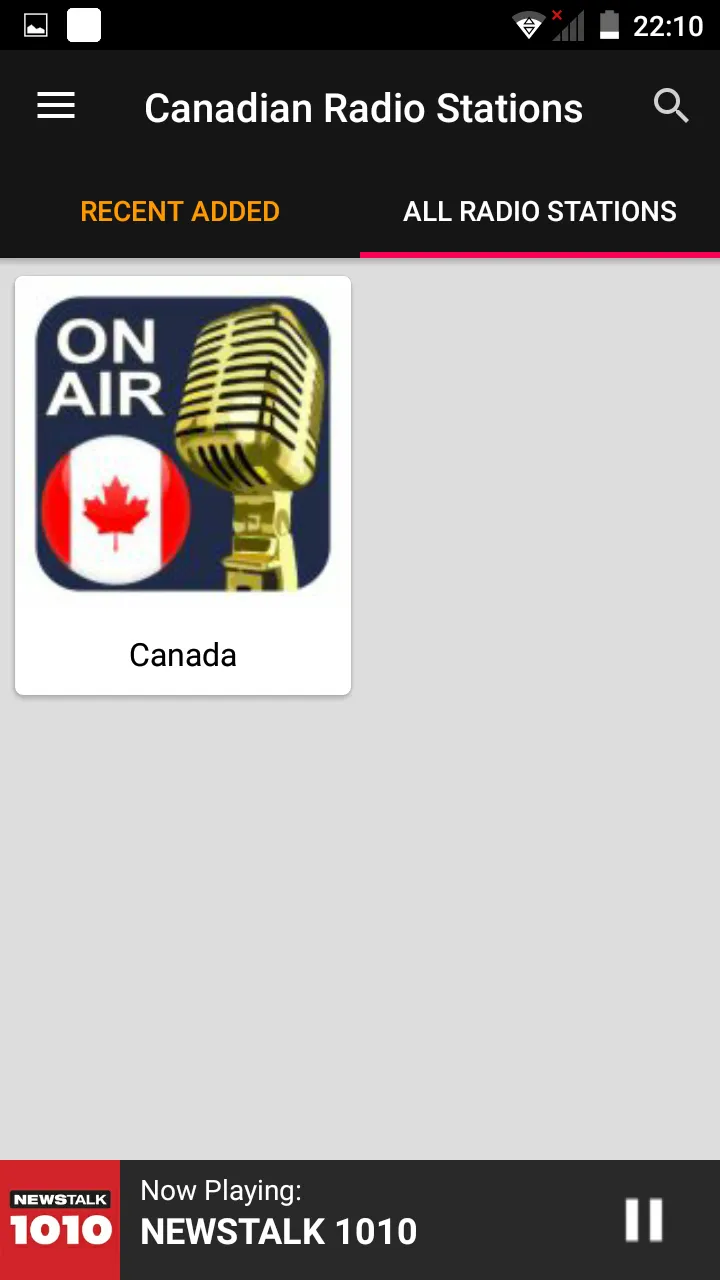 Canadian Radio Stations FM/AM | Indus Appstore | Screenshot